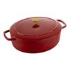 Bellamonte, 4.75 qt, Oval, Cocotte, Red, small 1