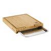Cutting board with tray 39 cm x 30 cm stainless steel,,large