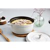 Cast Iron - Round Cocottes, 7 qt, Round, Cocotte, White Truffle, small 10