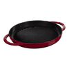 Grill Pans, 26 cm / 10 inch cast iron round Grill pan, Bordeaux, small 1