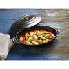 Specialities, 23 cm oval Cast iron Oven dish with lid black, small 3