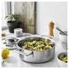 Industry 5, 4 qt Deep Sauté Pan With Double Handle And Lid, 18/10 Stainless Steel , small 7