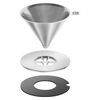 Coffee, Pour over coffee dripper, 18/10 Stainless Steel, small 3