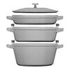 Cast Iron - Sets, 4-pc Stackable Set, Graphite Grey, small 1