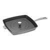 Grill Pans, 30 cm square Cast iron American grill graphite-grey, small 5