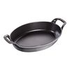 Cast Iron - Baking Dishes & Roasters, 9.5-inch, Oval, Baking Dish, Graphite Grey, small 1
