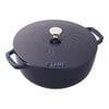 La Cocotte, 3.6 l cast iron round French oven, dark-blue, small 1