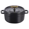 La Cocotte, 24 cm round Cast iron Cocotte Buster Punch black, small 4