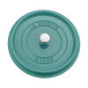 Cast Iron, 5.5 qt, Round, Cocotte, Turquoise, small 4