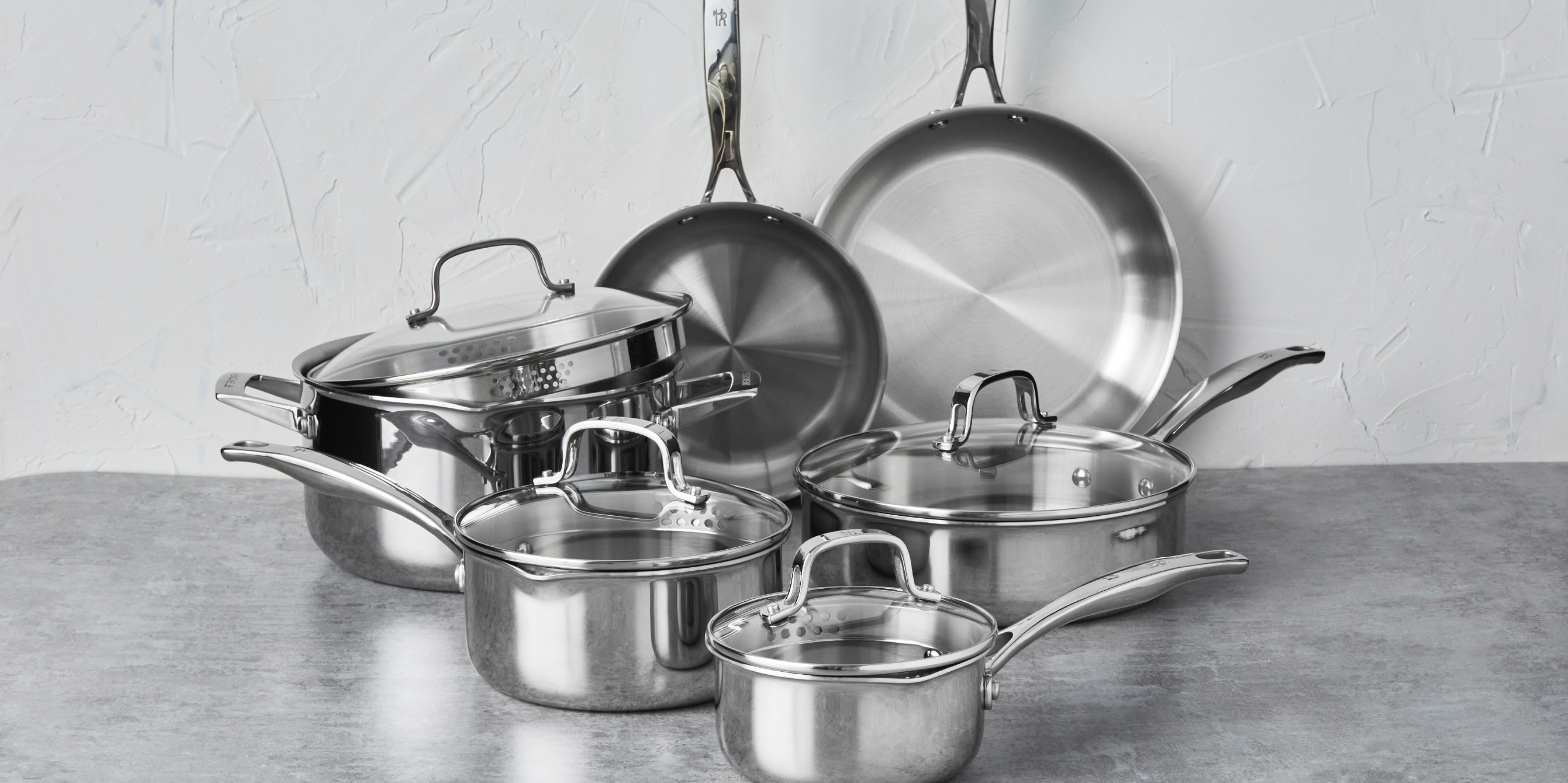 ererin　2QT　3QT Clad H3 Sauce Pan with Lid, 2 qt, Stainless Steel | Henckels US