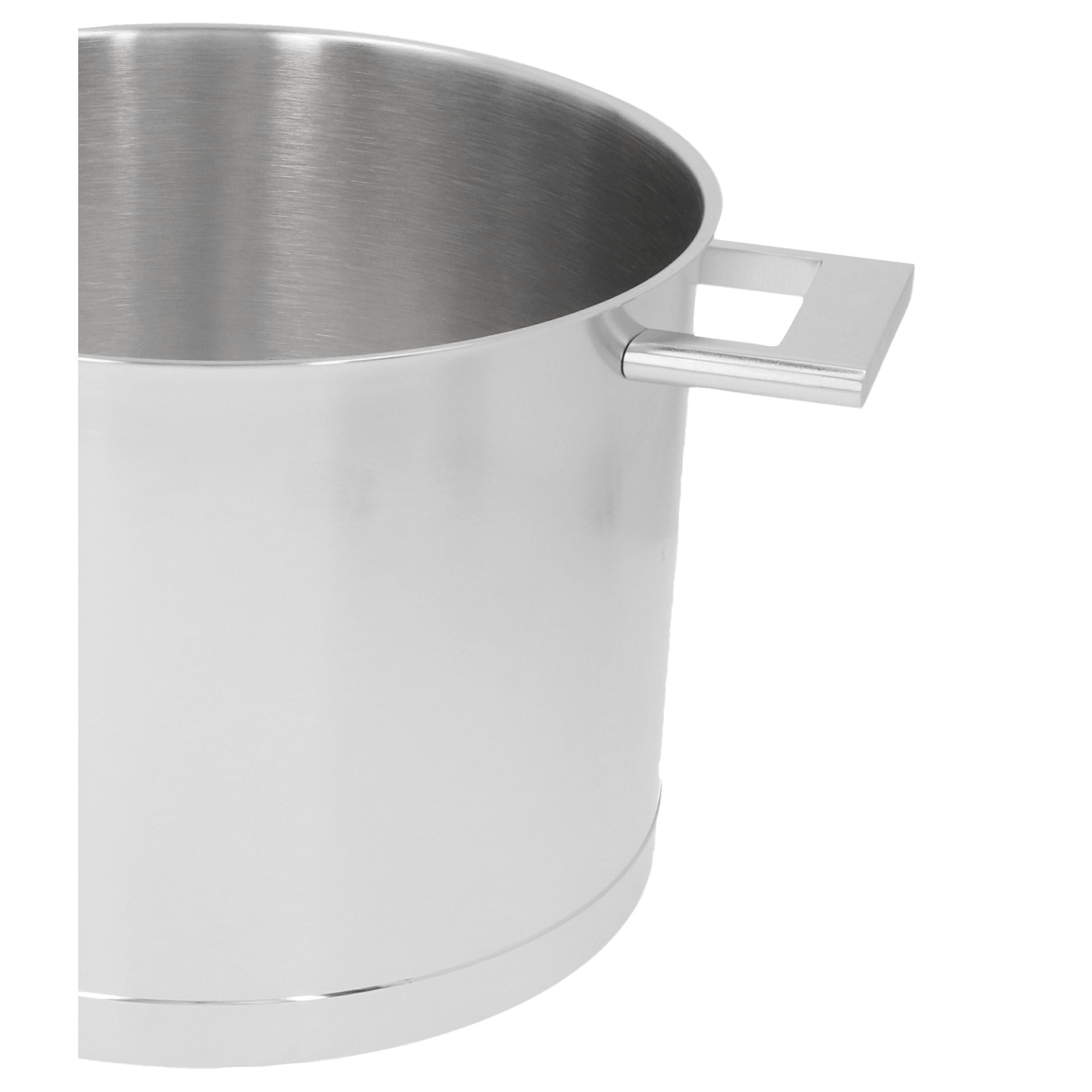 Demeyere Silver7 Stainless Steel Stockpot with Lid, 8 qt., Silver