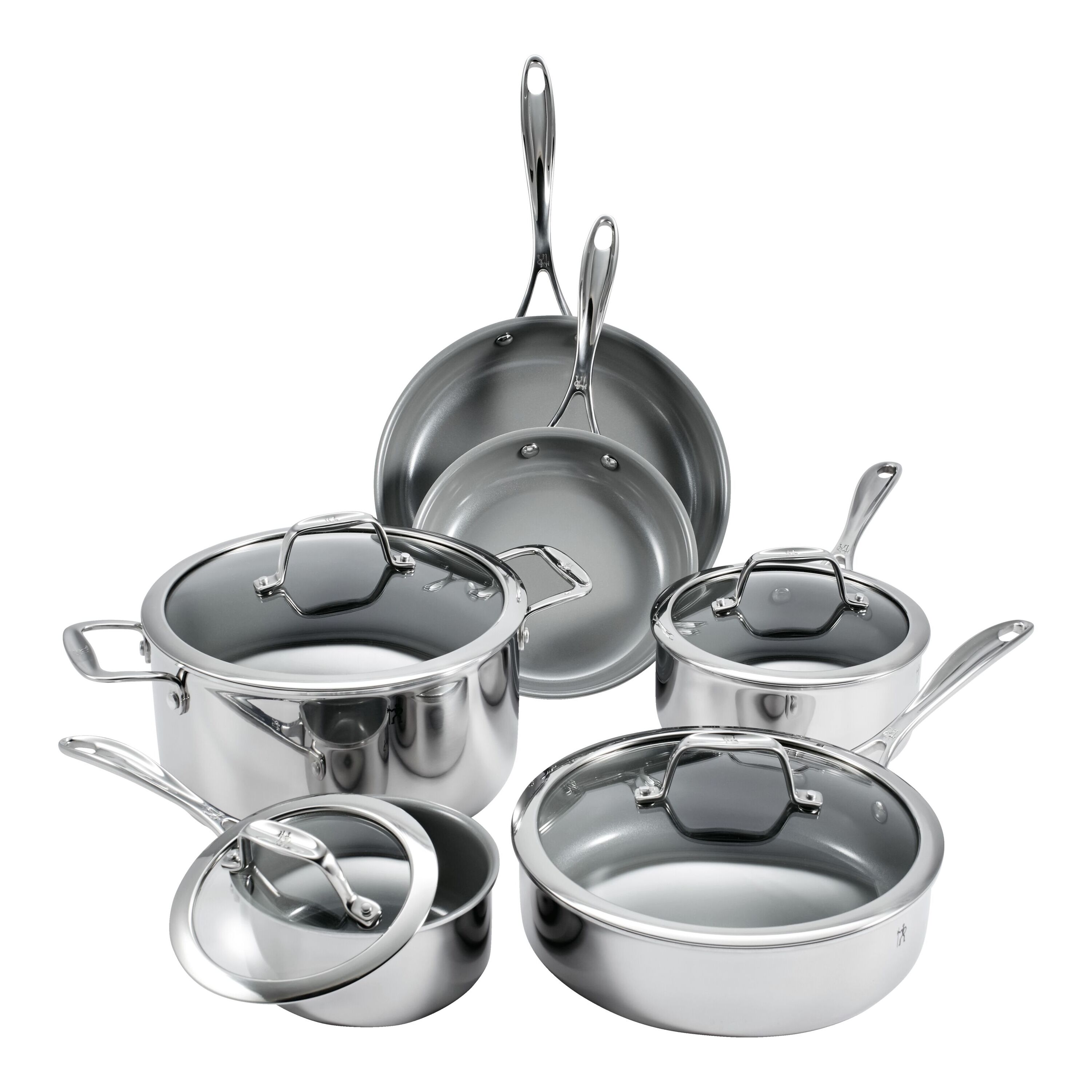 henckels 10 piece stainless steel cookware