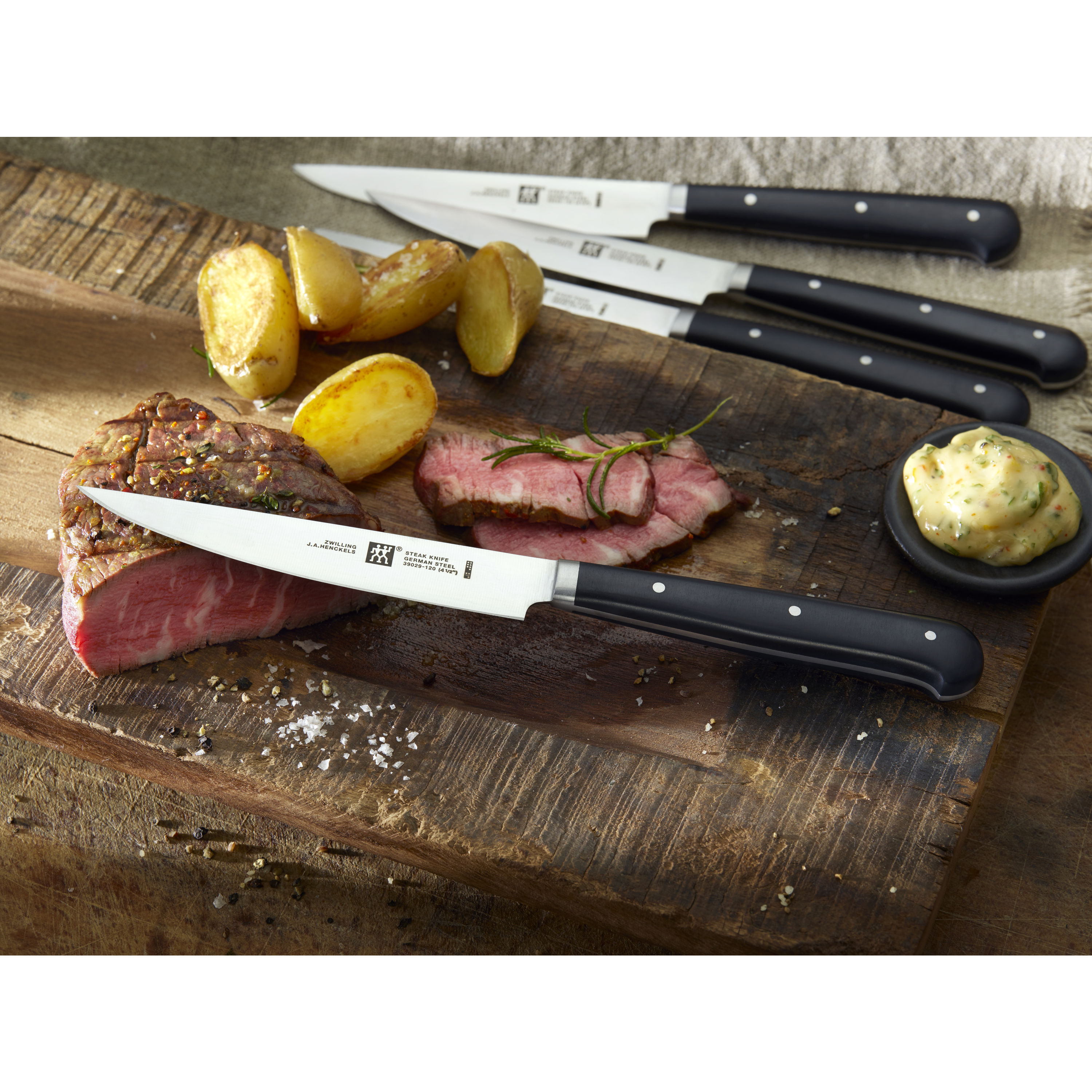 Zwilling JA Henckels Stainless Steel Porterhouse Steak Knife Set