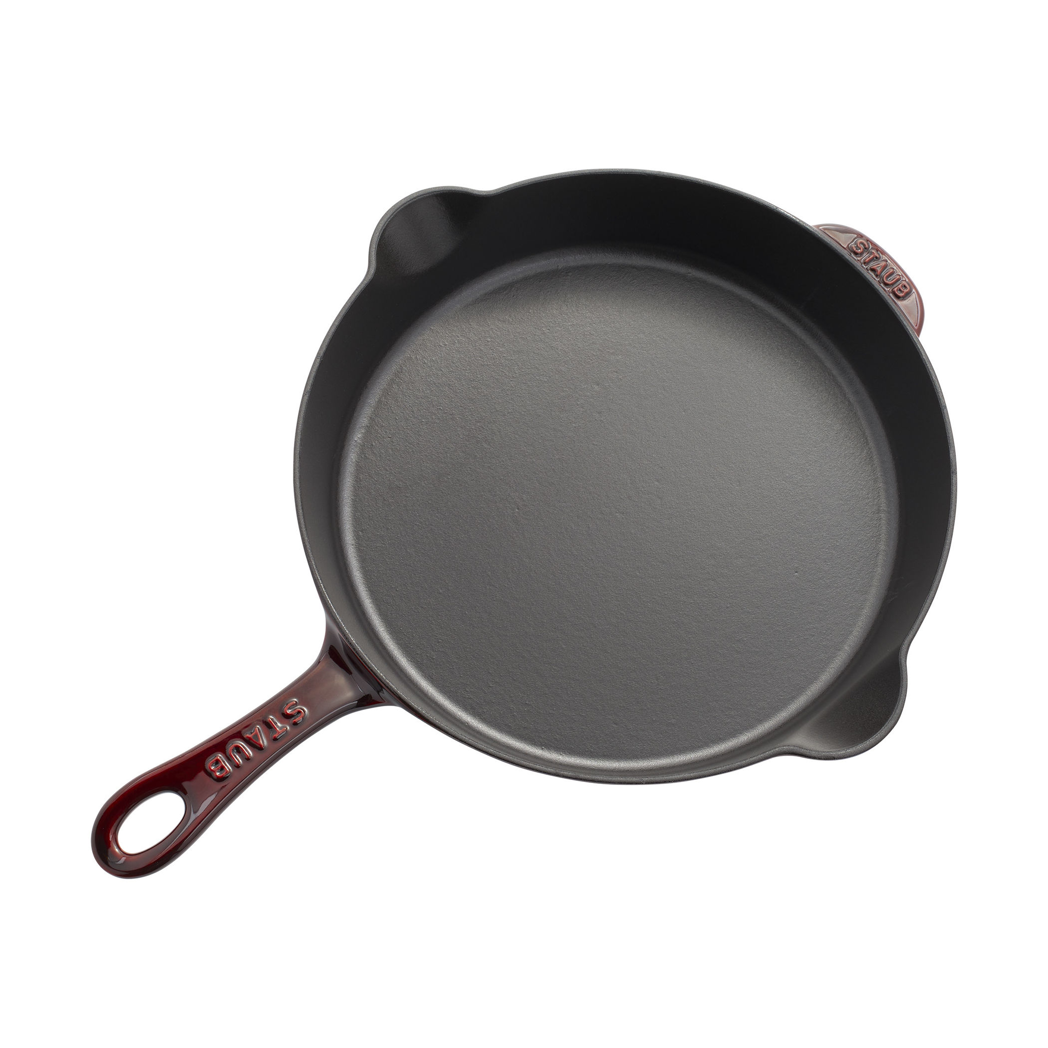 Staub Cast Iron 11in Traditional Skillet - Grenadine Made in France