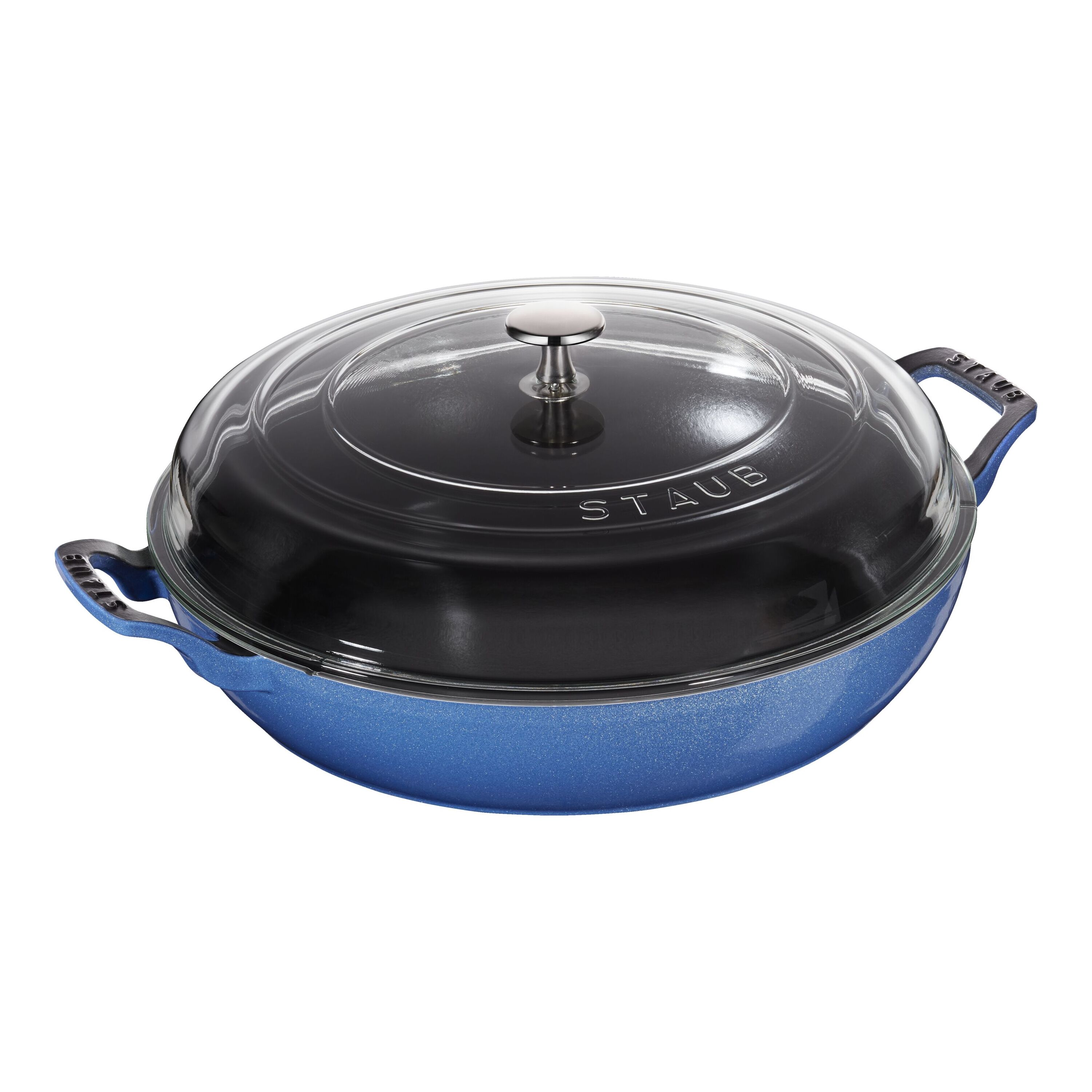 Staub Enameled Cast Iron Daily Pan with Glass Lid in Dark Blue — Las Cosas  Kitchen Shoppe