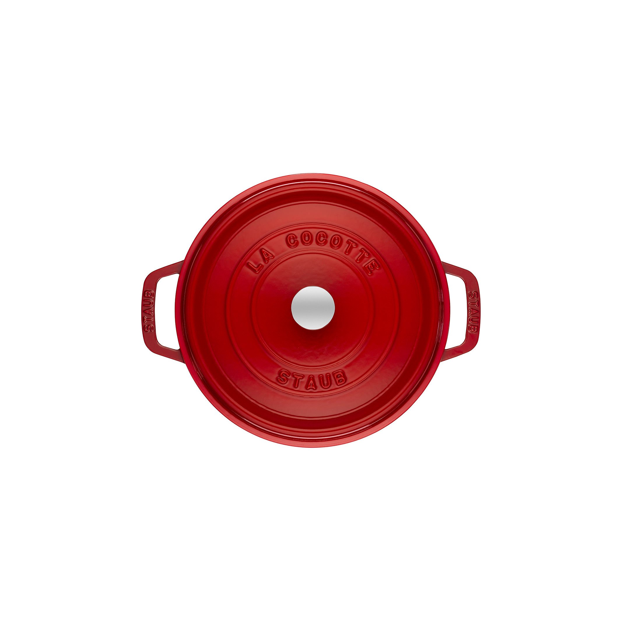 Staub Round Cocotte with steamer 26 cm, Grenadine red 40510-600-0 for sale