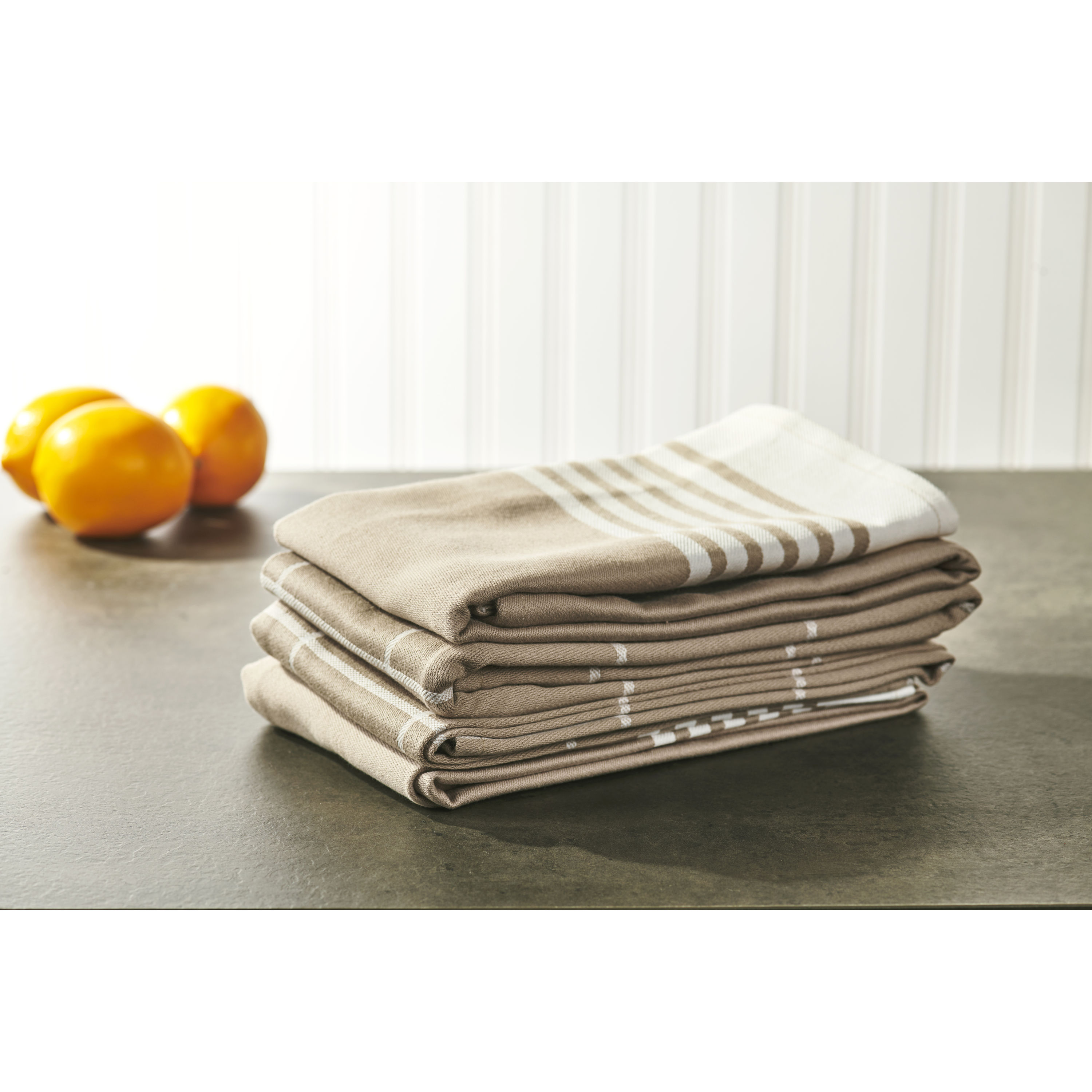 Zulay Kitchen Waffle Weave Kitchen Towels - 3 Pack 12 x 12 inch - (Beige),  3 - Gerbes Super Markets