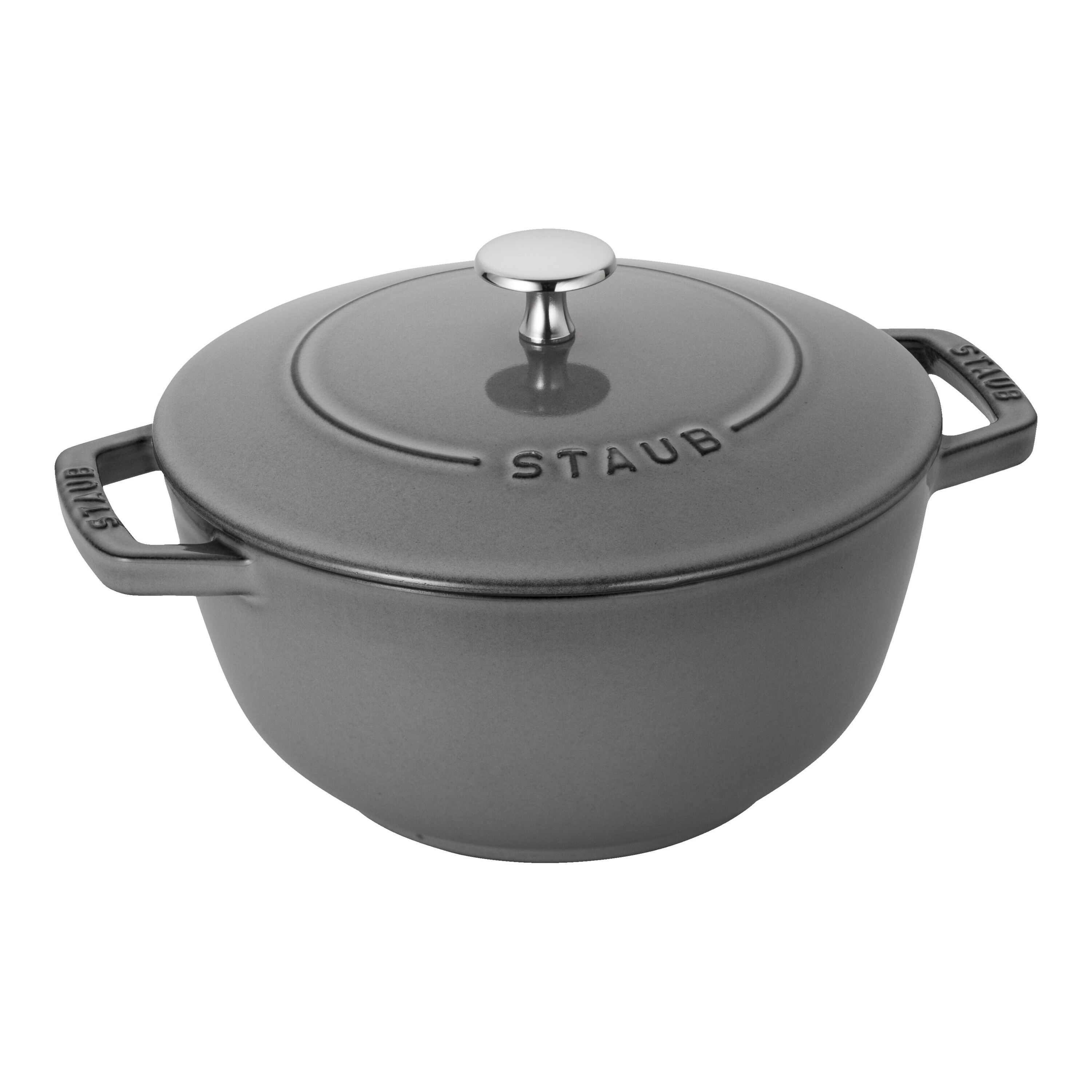 STAUB ワナベ L wanabe ホワイトインテリア/住まい/日用品 - 鍋/フライパン