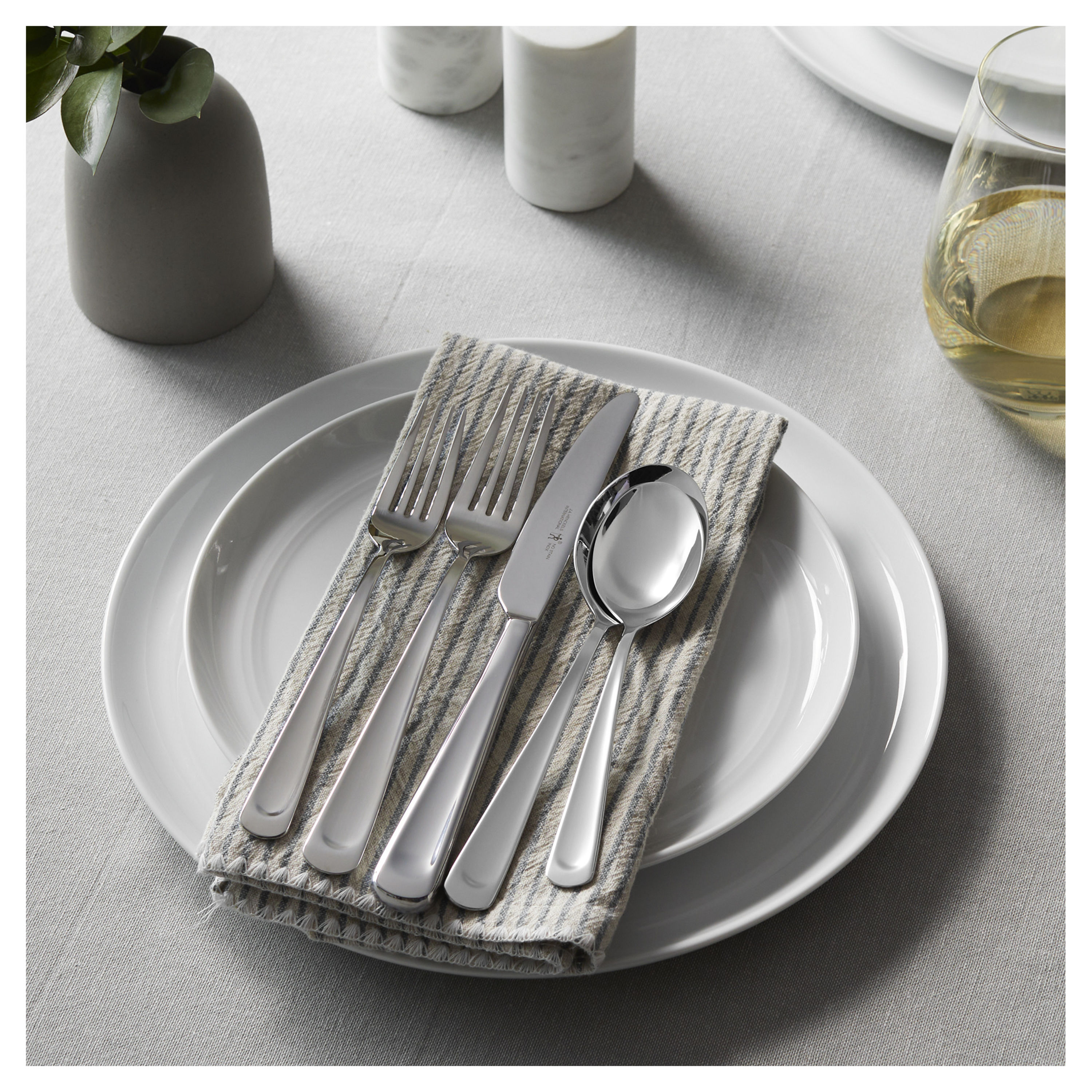 J.A. Henckels Zwilling TWIN® Brand Provence 18/10 Stainless Steel 45-Pc.  Flatware Set - Macy's