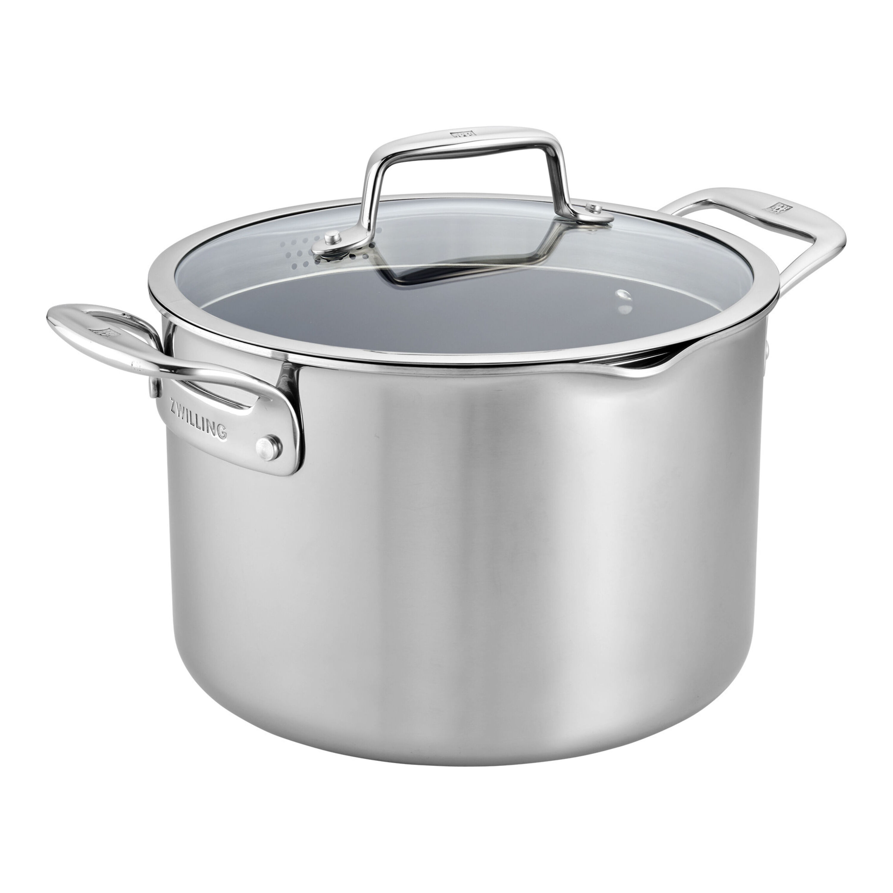 All-Clad Stainless Steel Stockpot with Pasta & Steamer Inserts, 8 qt.