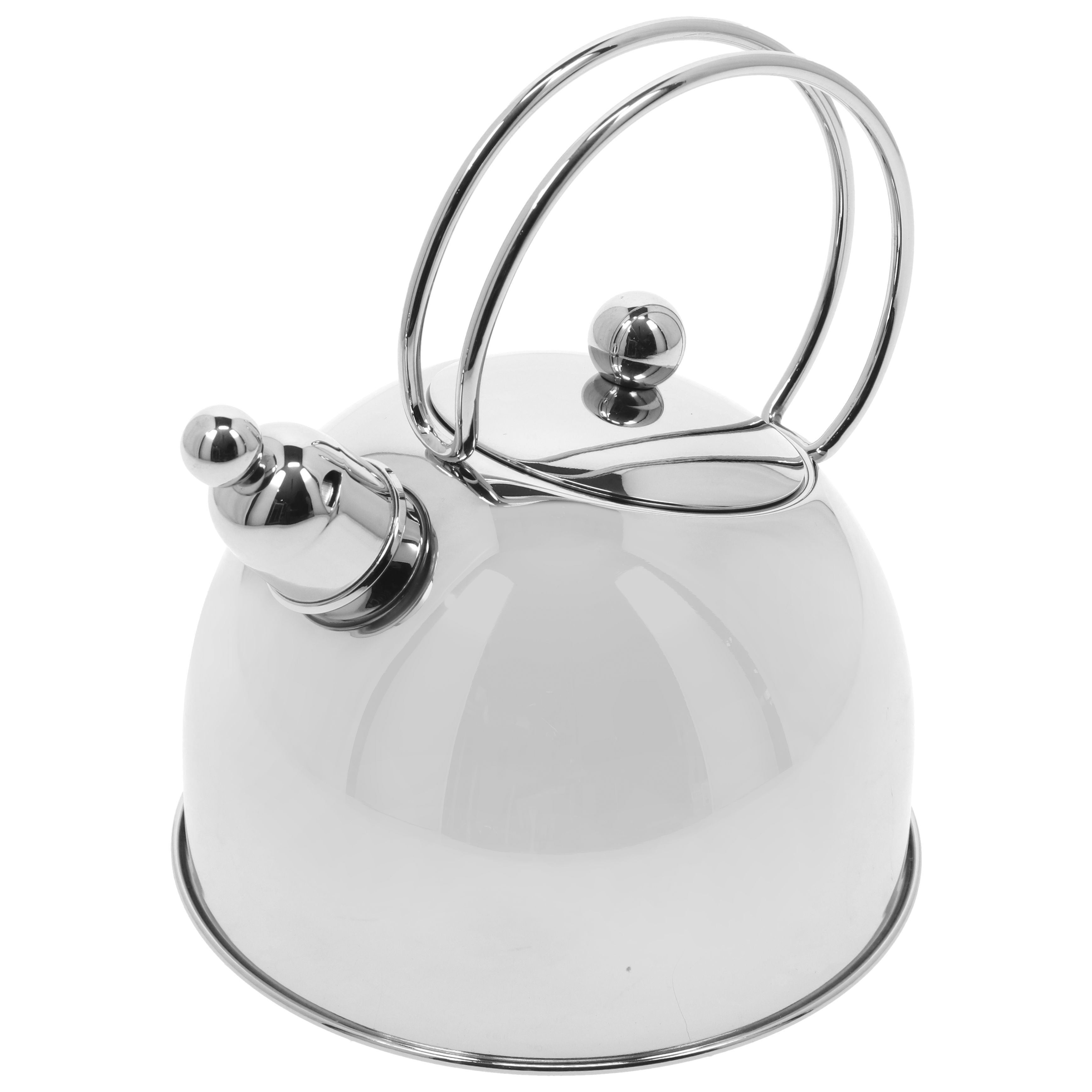Cook Pro 3 Quarts Stainless Steel (18/8) Whistling Stovetop Tea Kettle