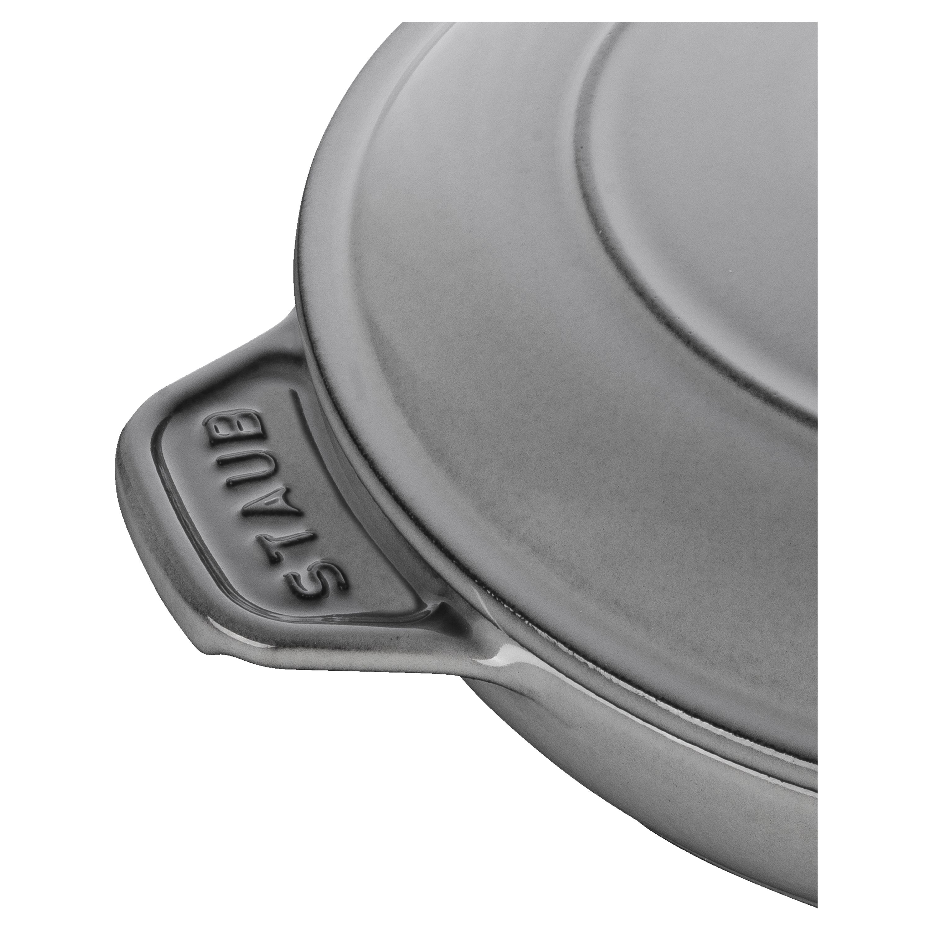 Staub Enameled Cast Iron Daily Pan with Glass Lid in Graphite Grey — Las  Cosas Kitchen Shoppe