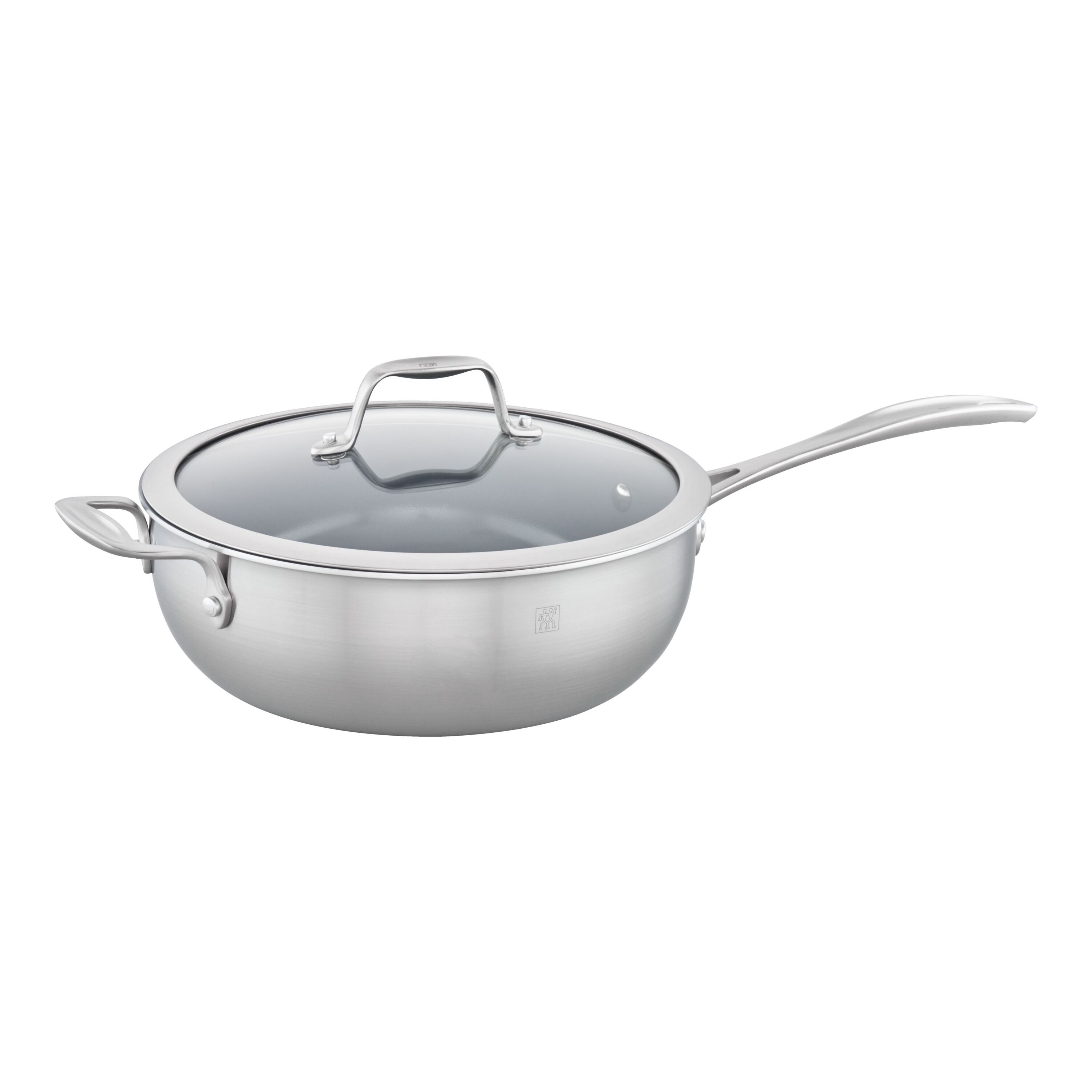 Induction 21 Steel Ceramic Coated Saute Skillet with Lid (5 Qt.)