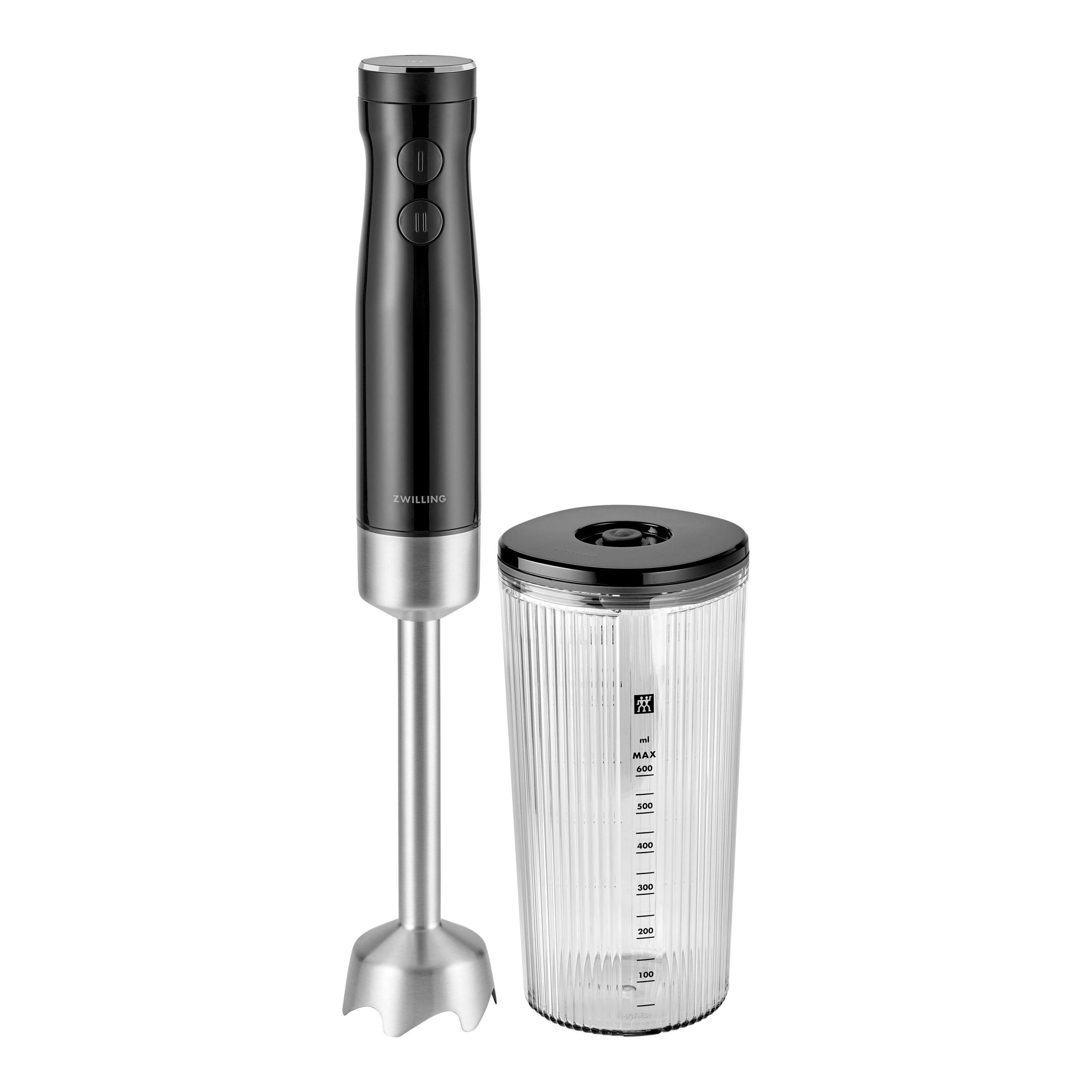 ZWILLING Mixeur plongeant, 550 Watt, Incl. verre gradué 600 ml, Acier  Inoxydable, Noir : : Cuisine et Maison