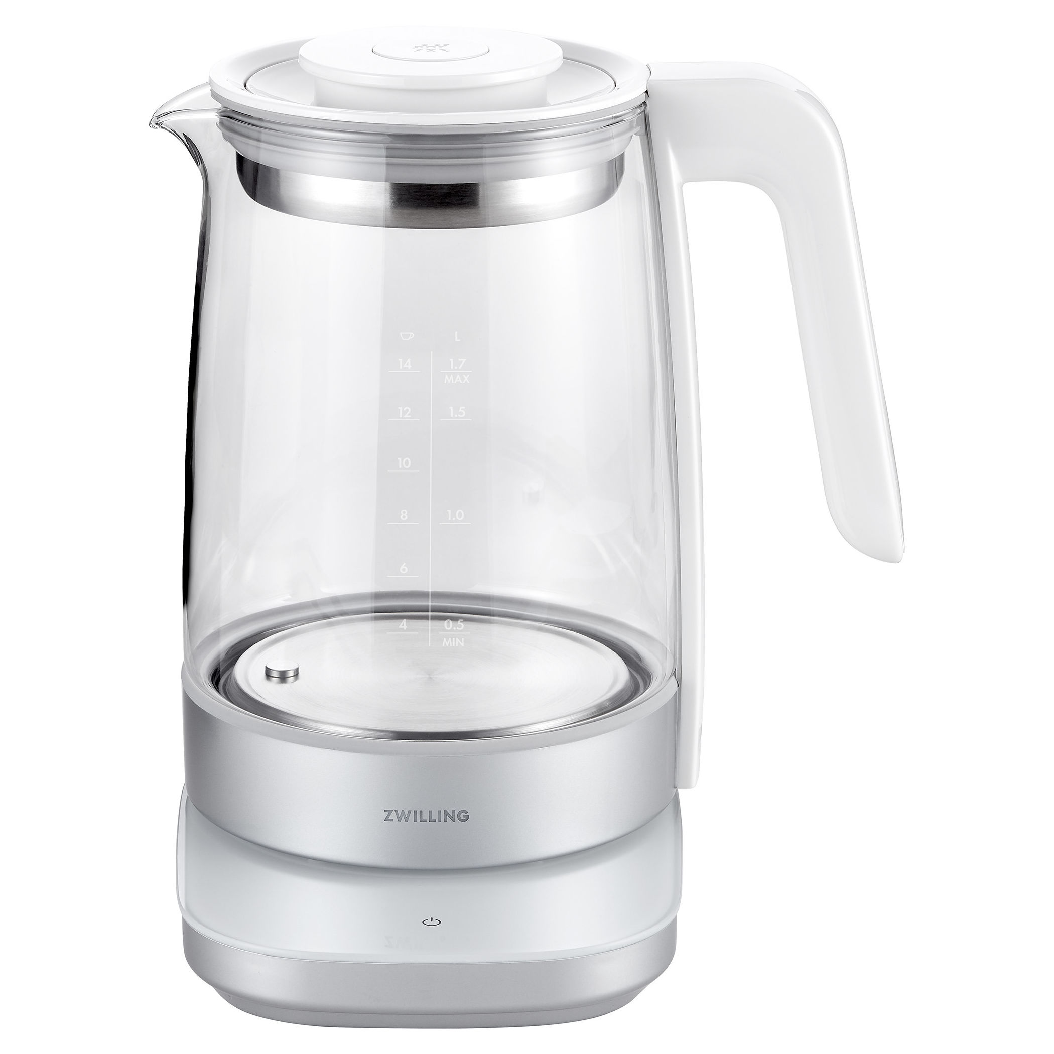 ZWILLING Enfinigy Glass Kettle - Silver