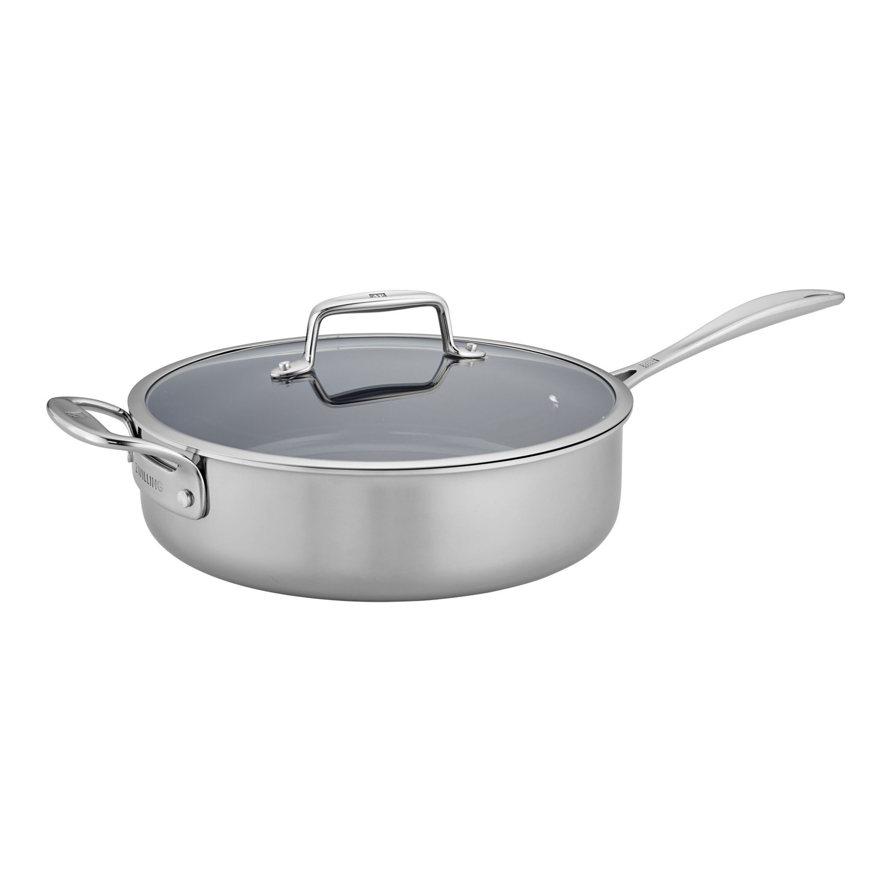 All-Clad Stainless Steel 6-Quart Deep Sauté Pan with Lid
