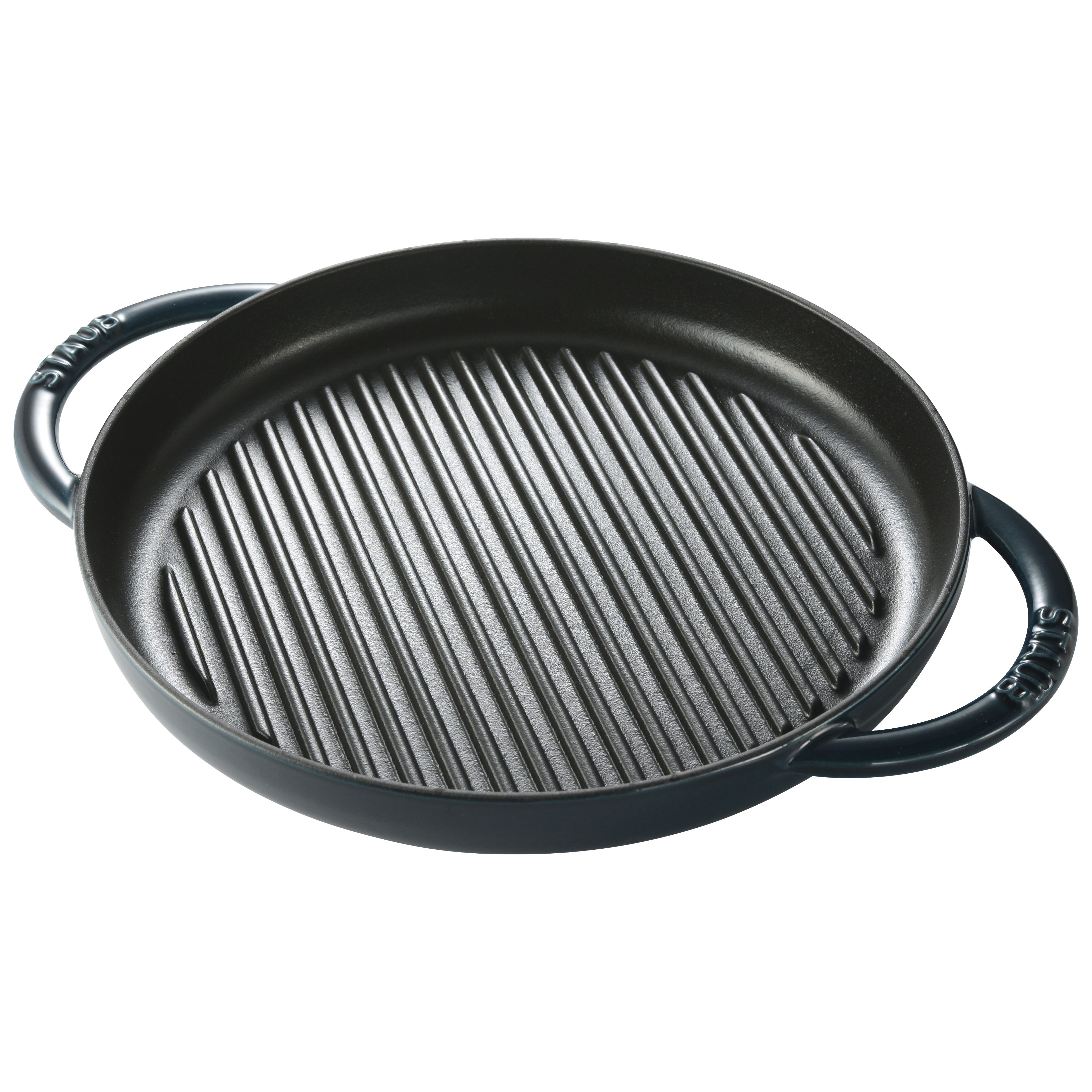 Pan Staub Cast Iron Grill round 30 cm, Black 40511-521-0 for sale