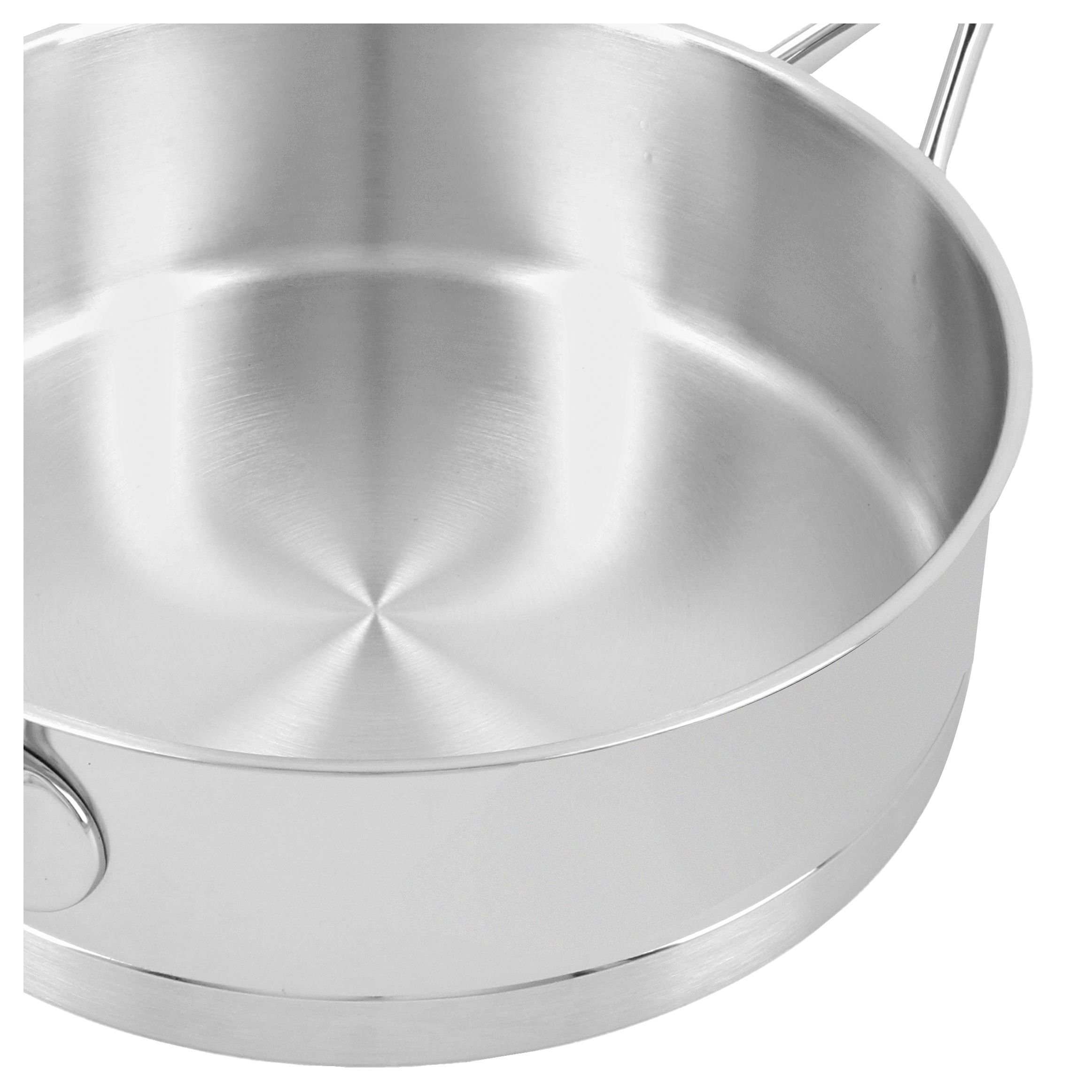 Demeyere Silver7 Covered Saute Pan - 60424A-60524, Silver