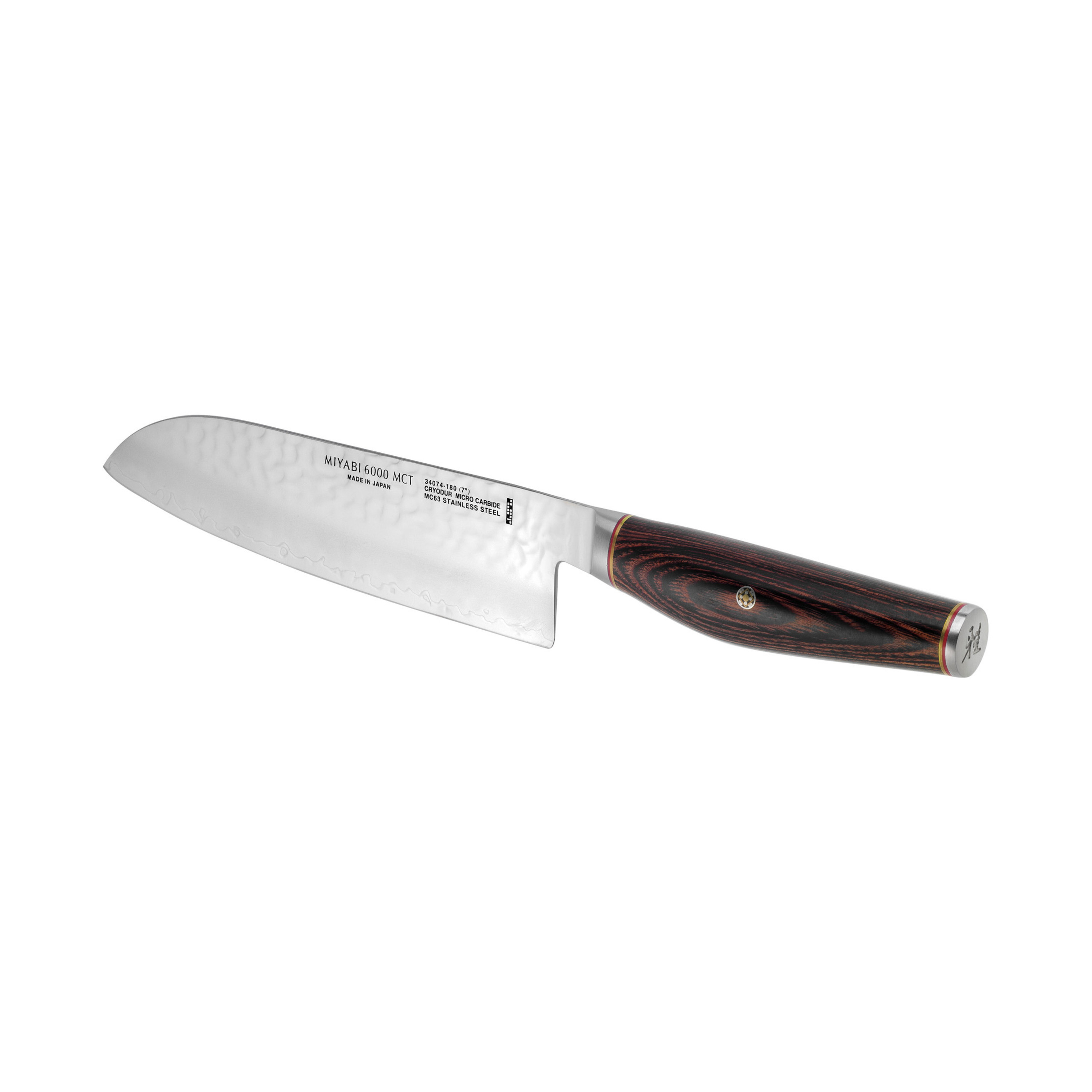 MIYABI Artisan 7-inch, Fine Edge Santoku Knife