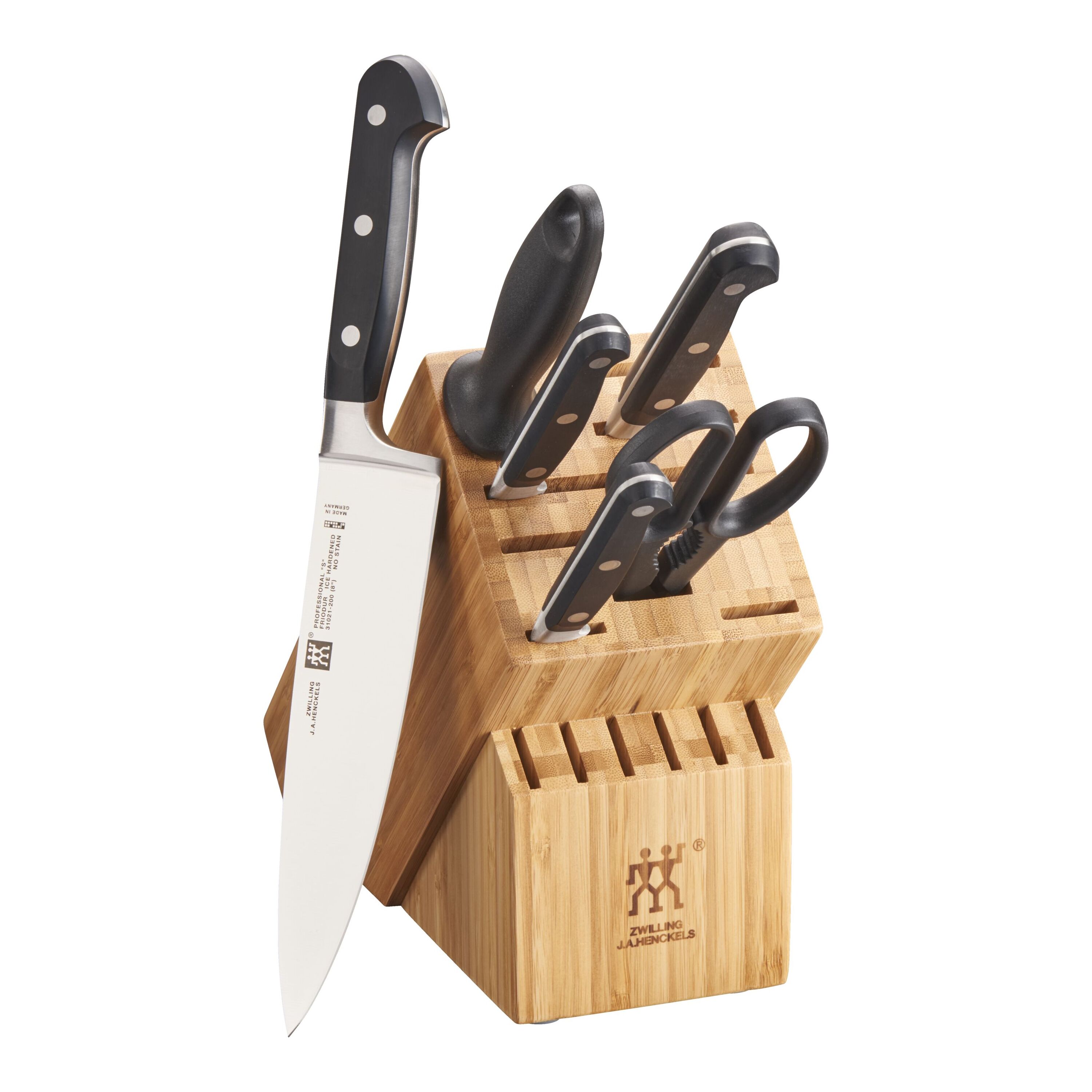 BEW 7 Piece Butchers Knife Set Red, Trade Prices
