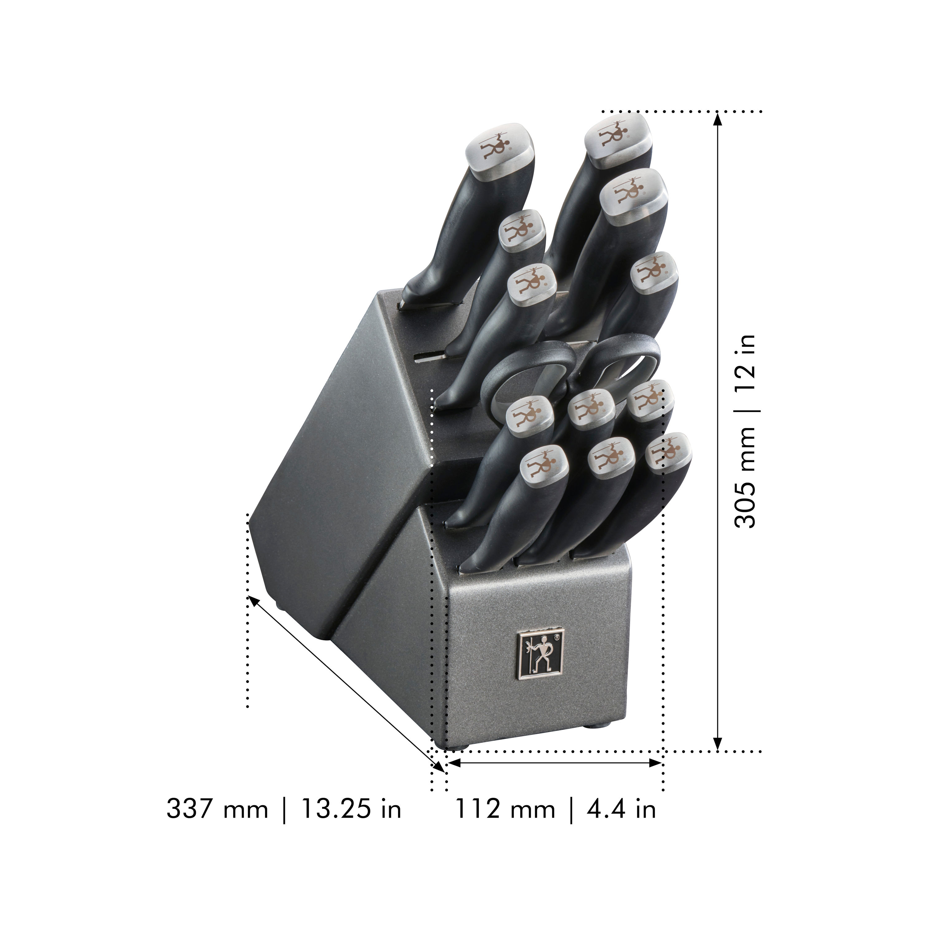 Henckels Solution 16-pc Self-Sharpening Knife Block Set Silver/Black -  17555116 for sale online