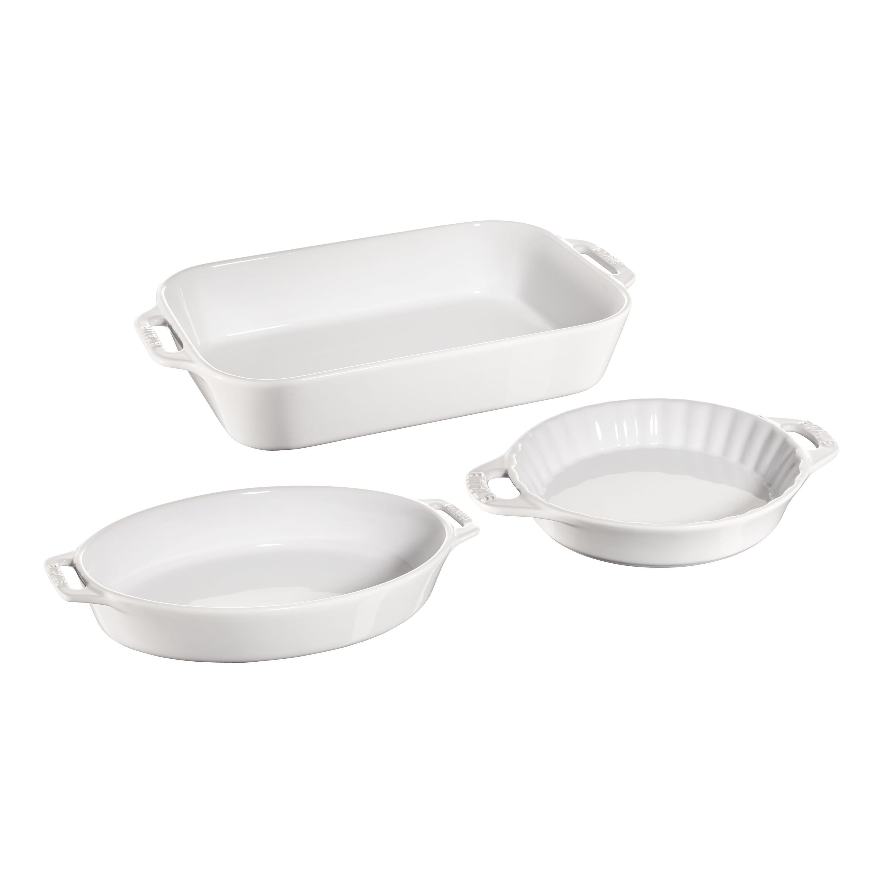 Henckels Ceramic Mixed Baking Dish 8-Piece Set, White
