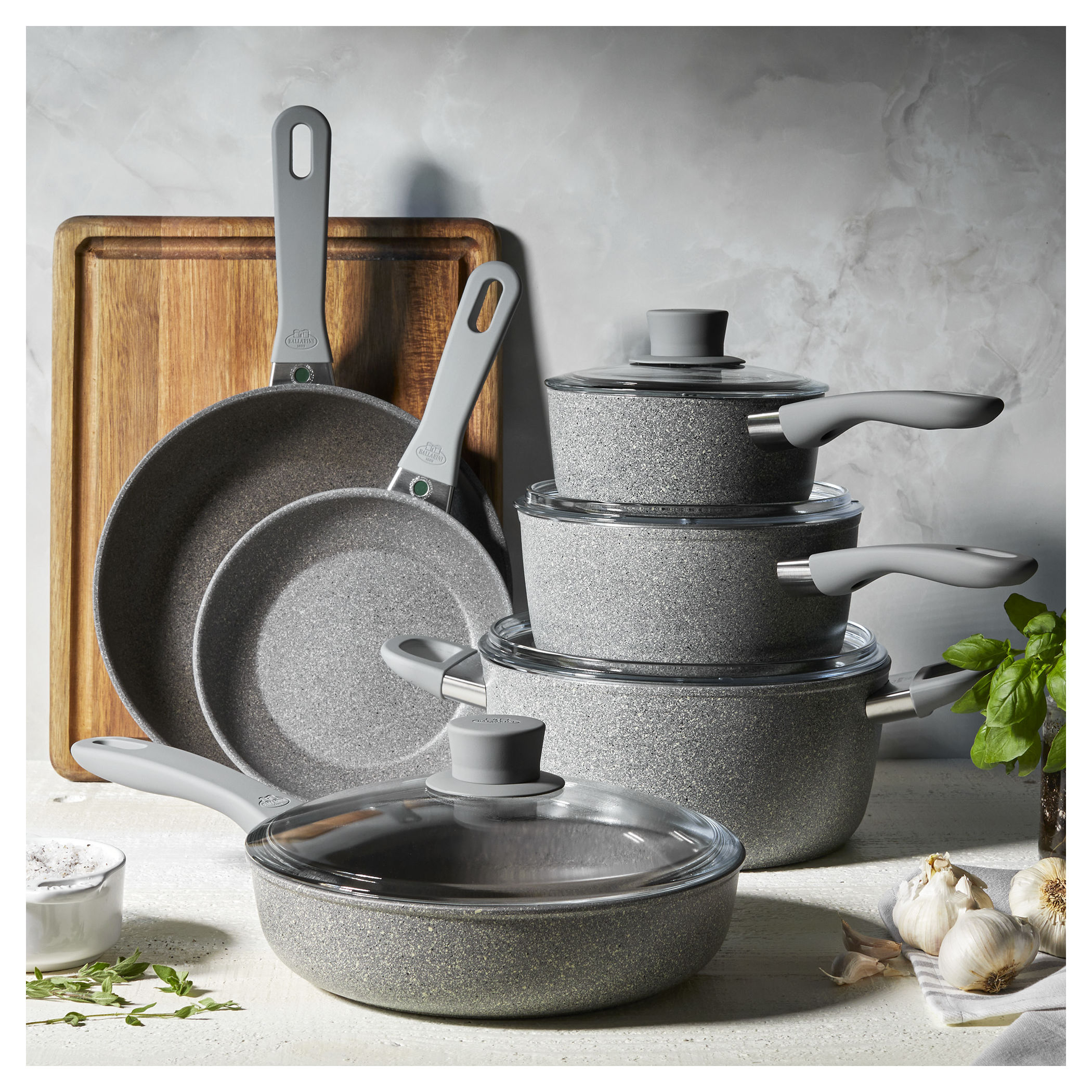 Buy BALLARINI Matera Granitium Pots and pans set