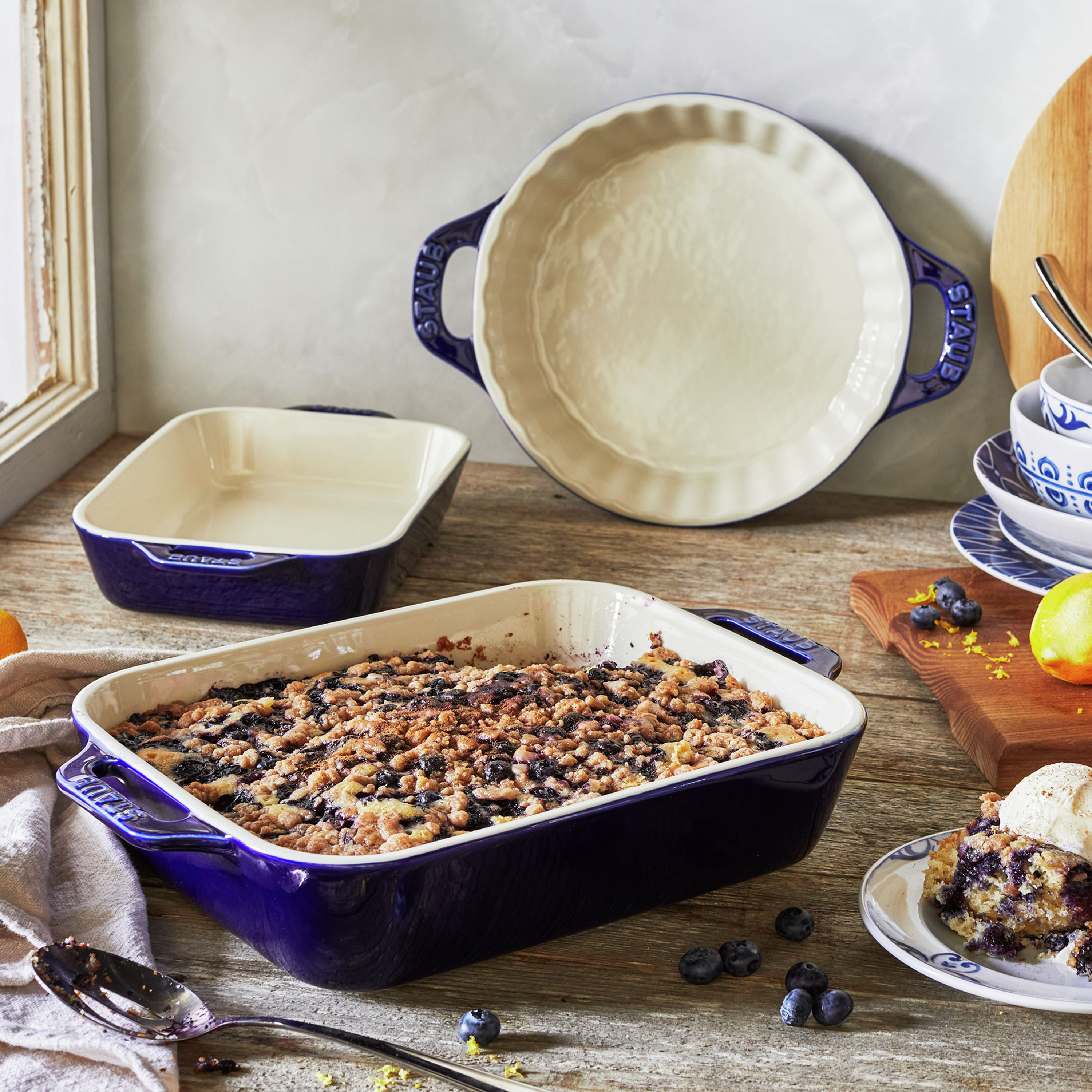 Large Rectangle Ceramic Baking Dish, Bread Baking Pan, Pottery