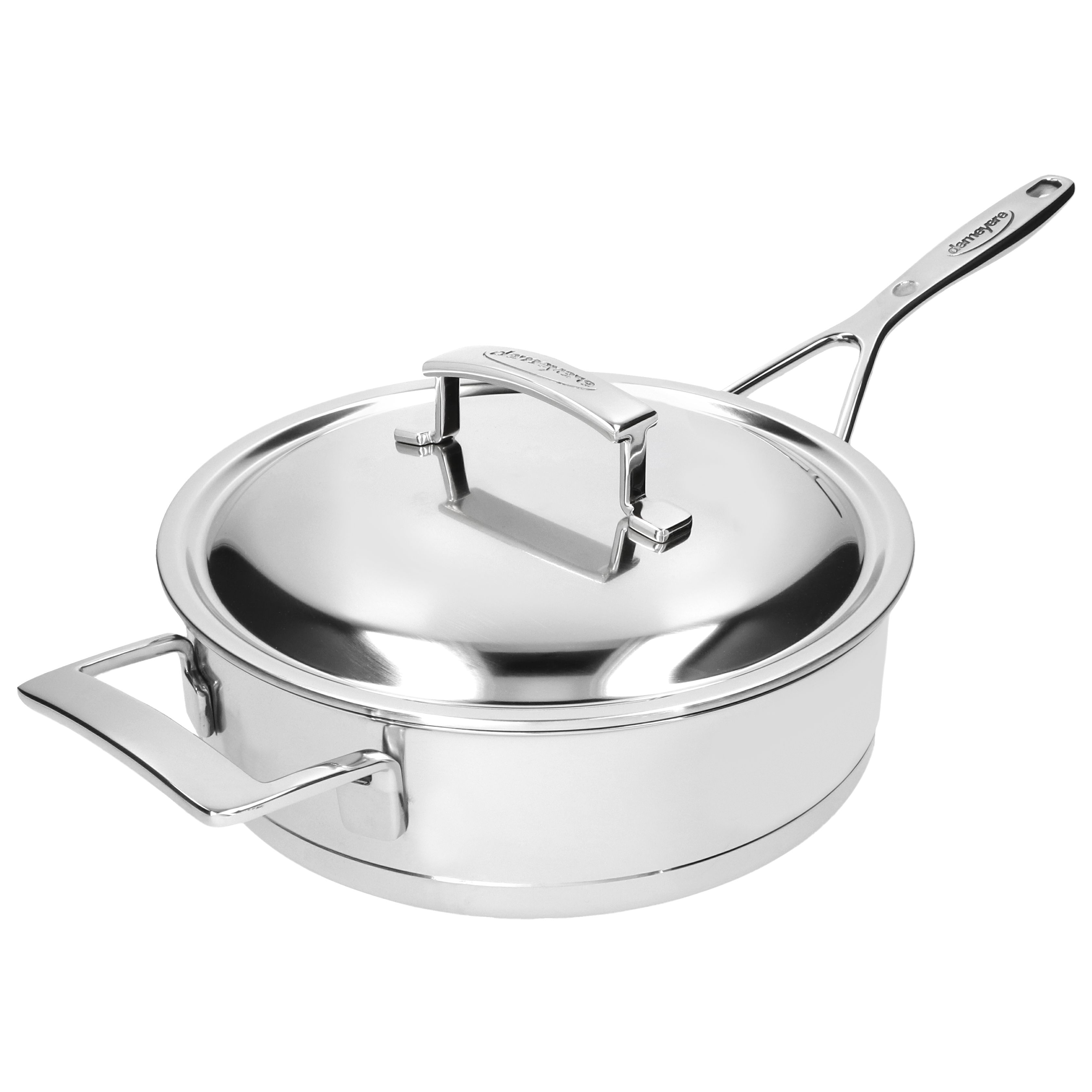 Demeyere Silver7 Covered Saute Pan - 60424A-60524, Silver