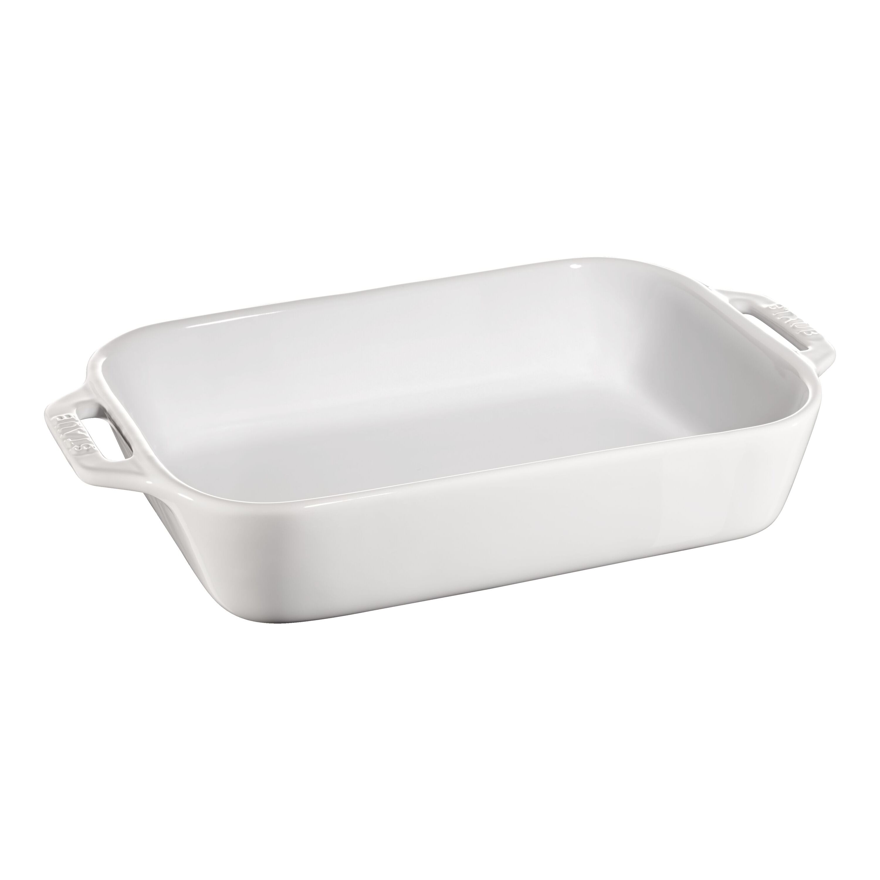 Staub Baking Dish White With Handles 10 In Length