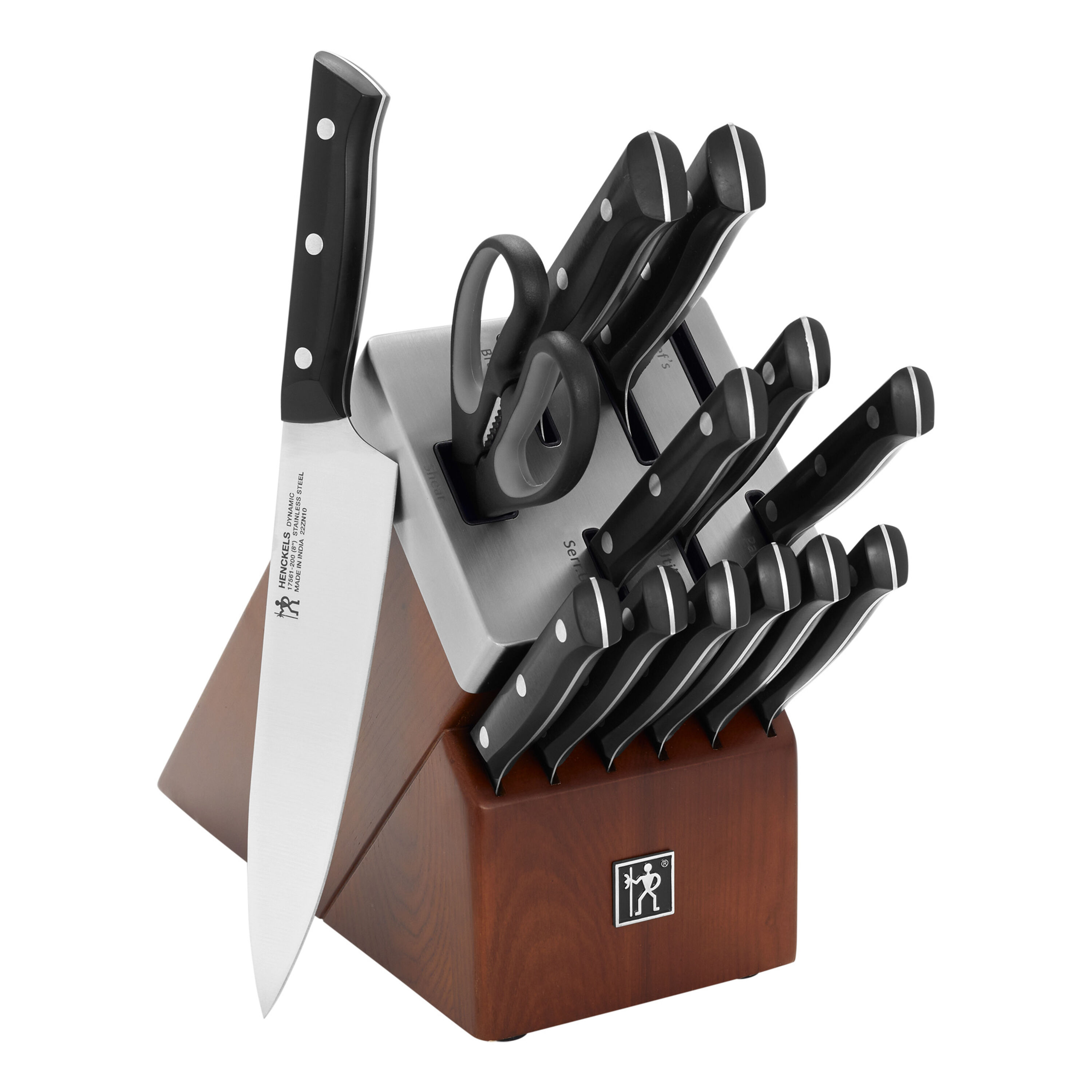13-piece Pro Self-Sharpening Knife Block Set in Black