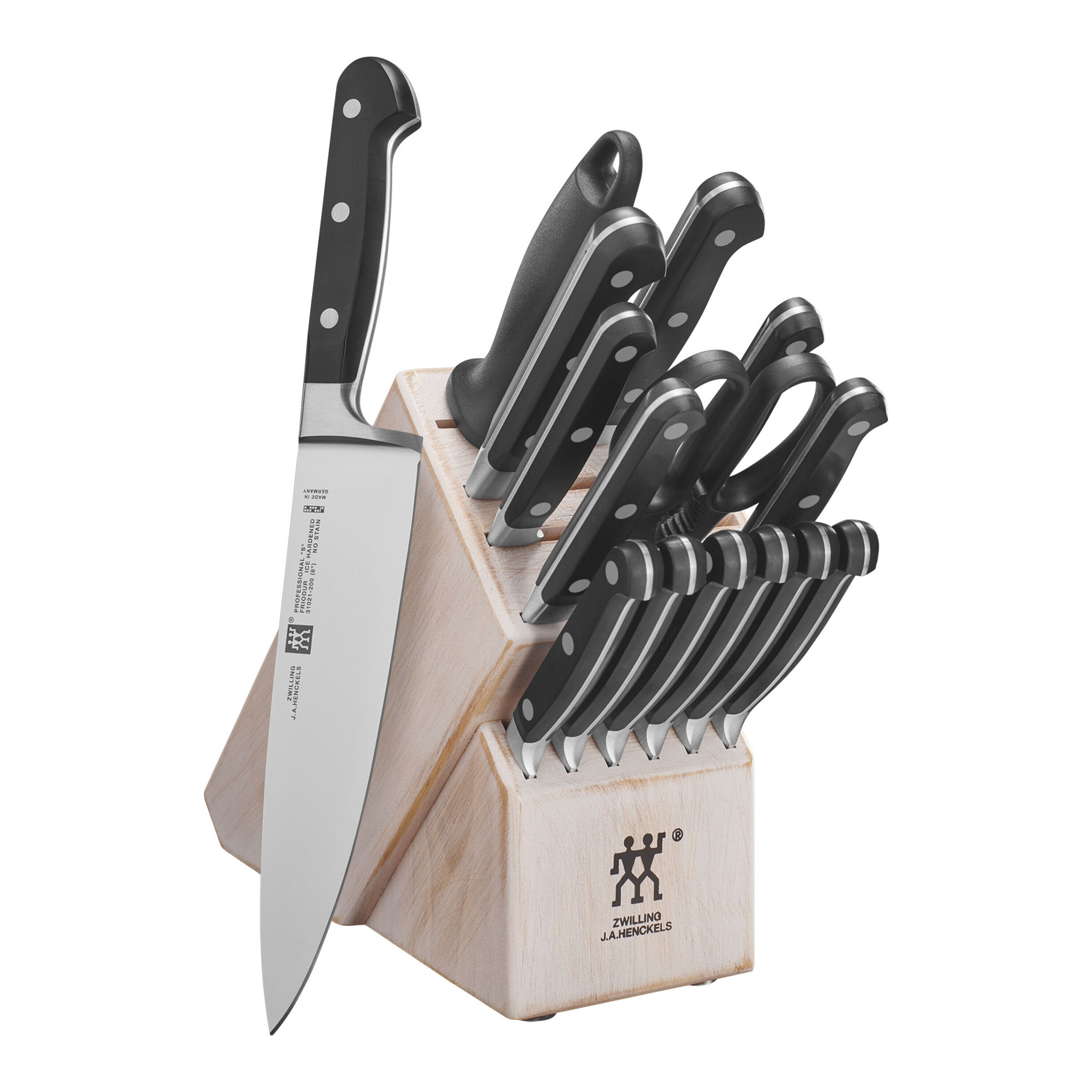 Zwilling Pro Knife Block Set - 16 Piece Acacia