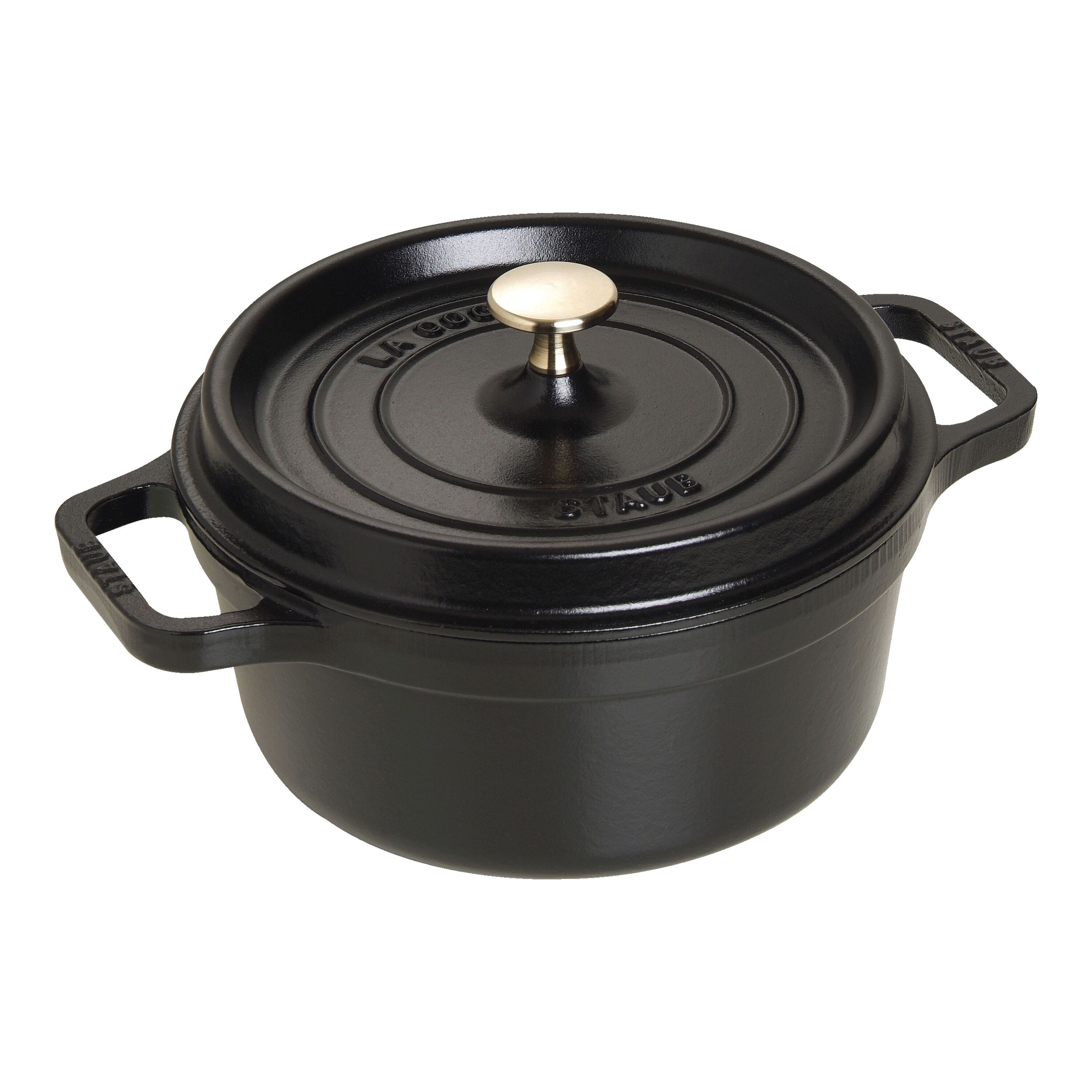 Staub Cast Iron Round Cocotte, Dutch Oven, 2.75-Quart, Serves 2-3, Made In  France, Cherry in 2023