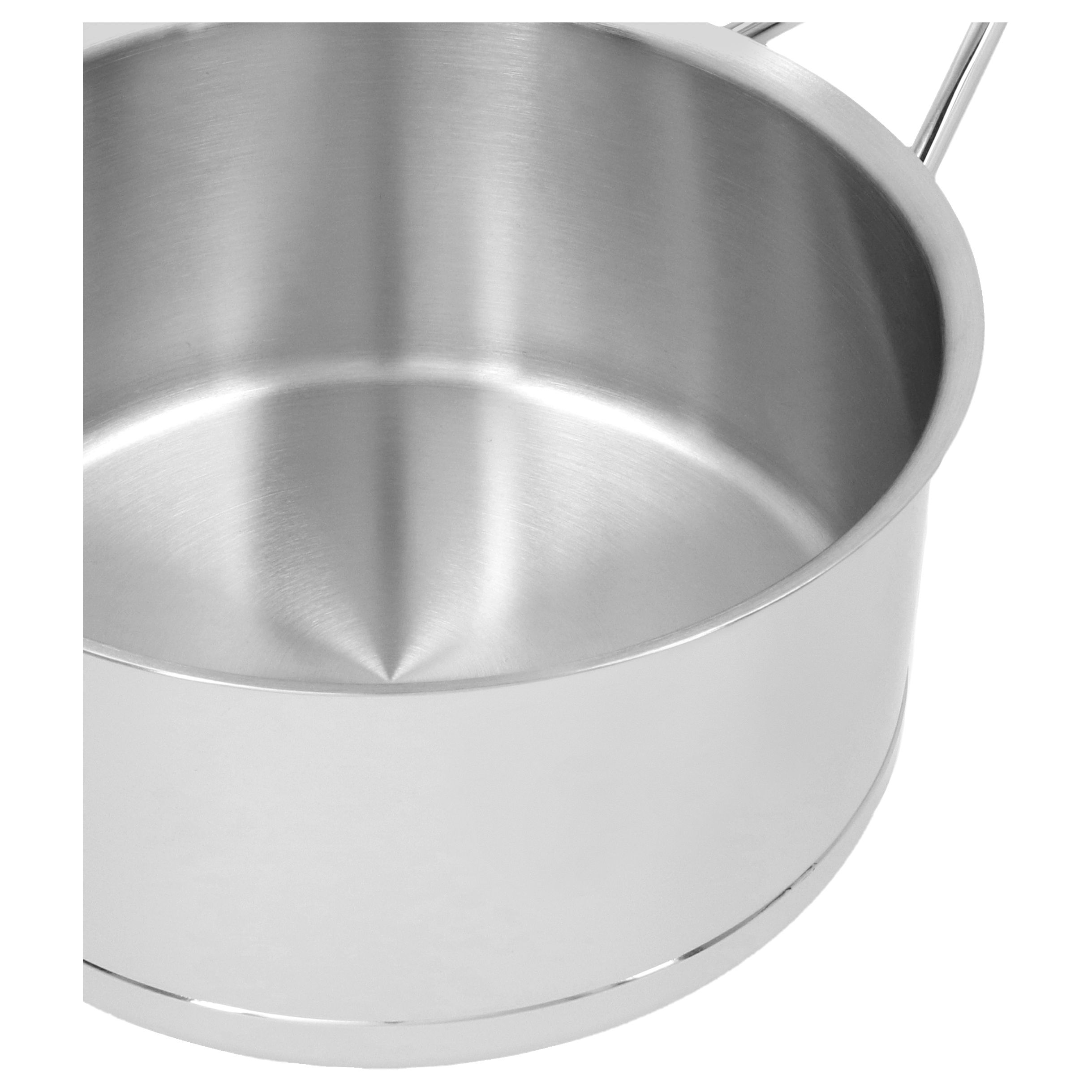 Demeyere Silver7 Stainless Steel Stockpot with Lid, 8 qt., Silver