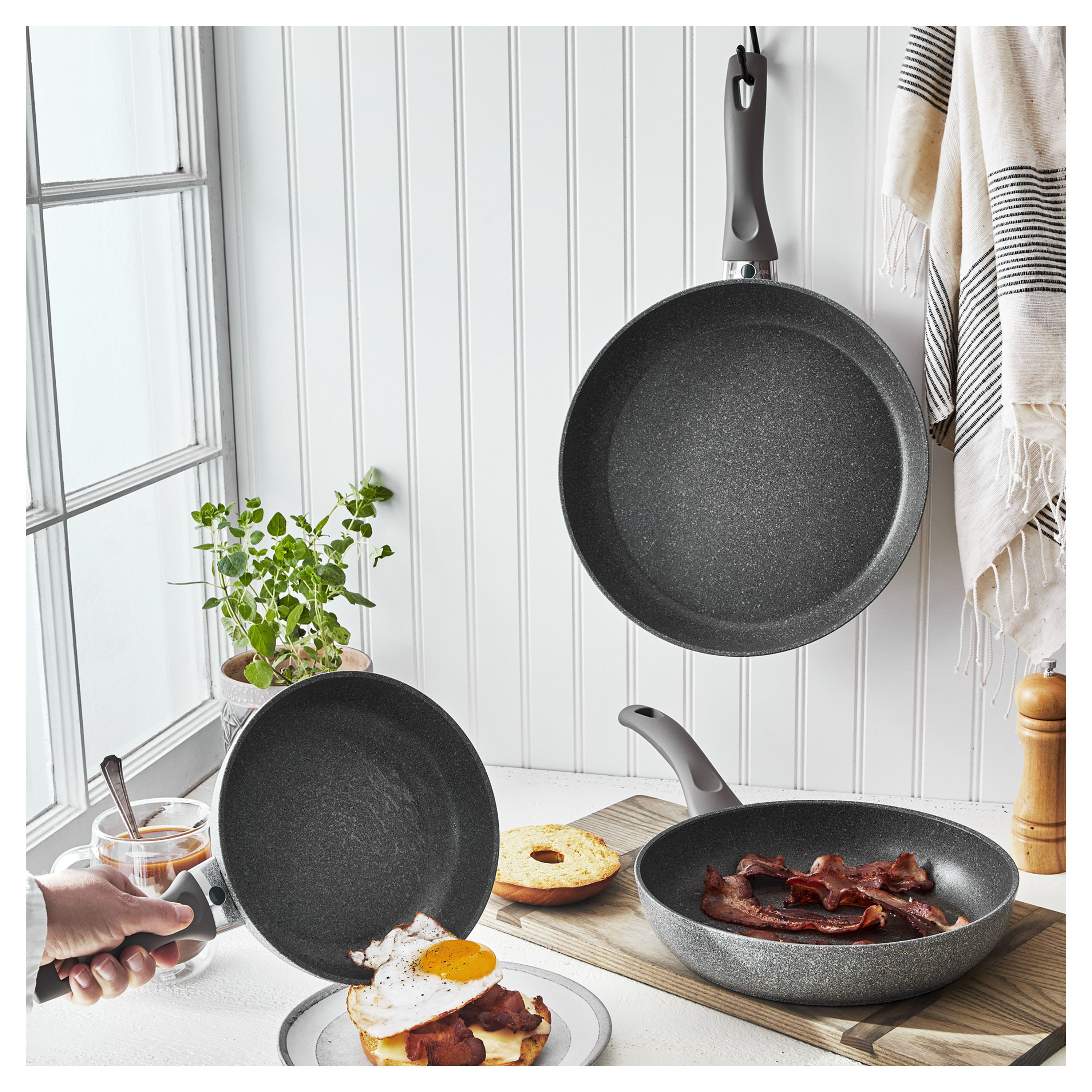 BALLARINI Parma by HENCKELS Forged Aluminum 3-pc Nonstick Fry Pan Set, Made  in Italy 