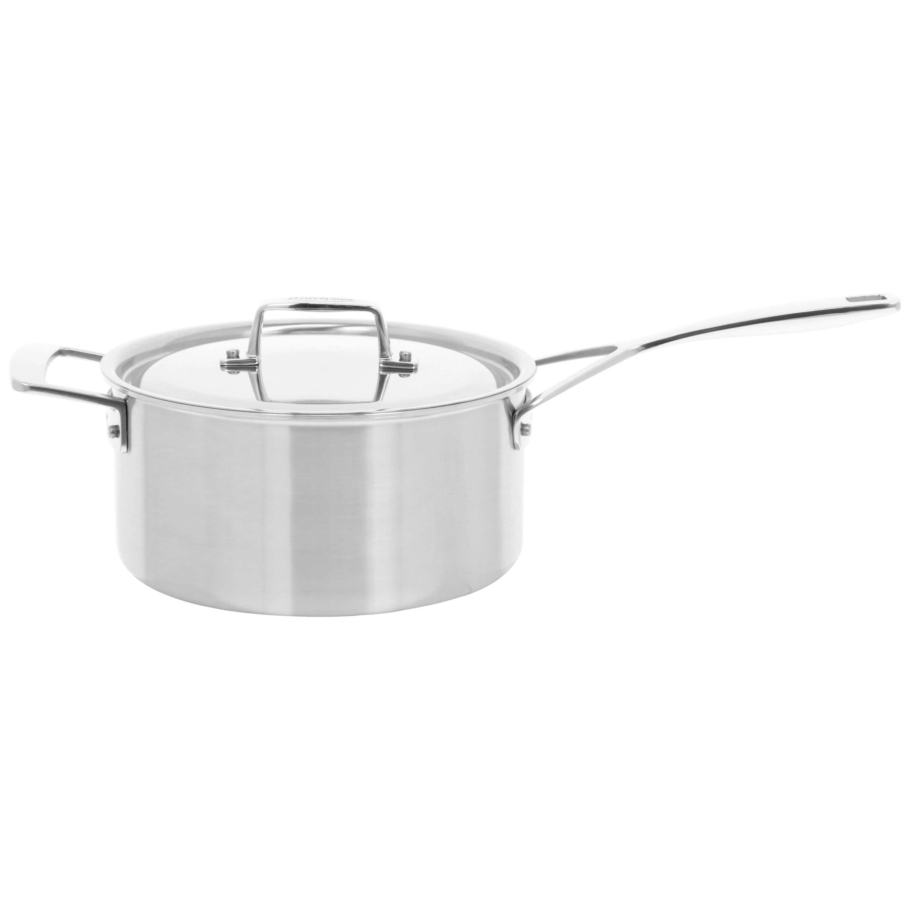 Demeyere Essential 5-Ply 4-Qt Stainless Steel Saucepan With Lid