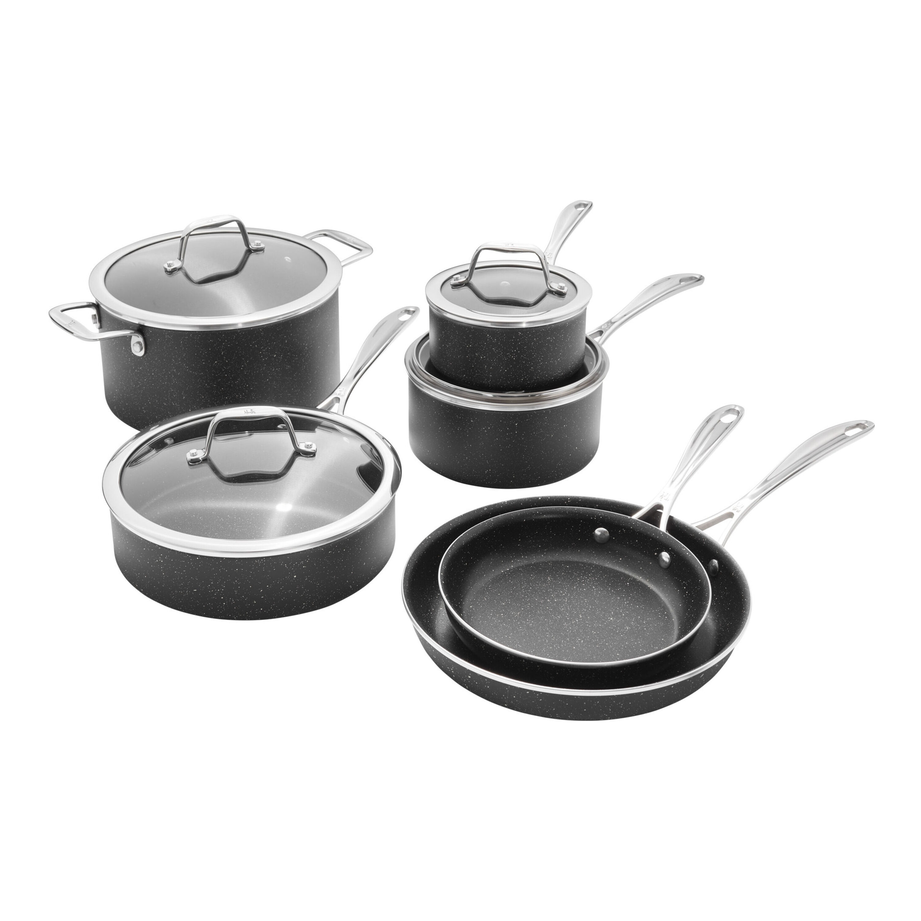 Henckels Capri Notte 4-pc Aluminum Nonstick Cookware Set with