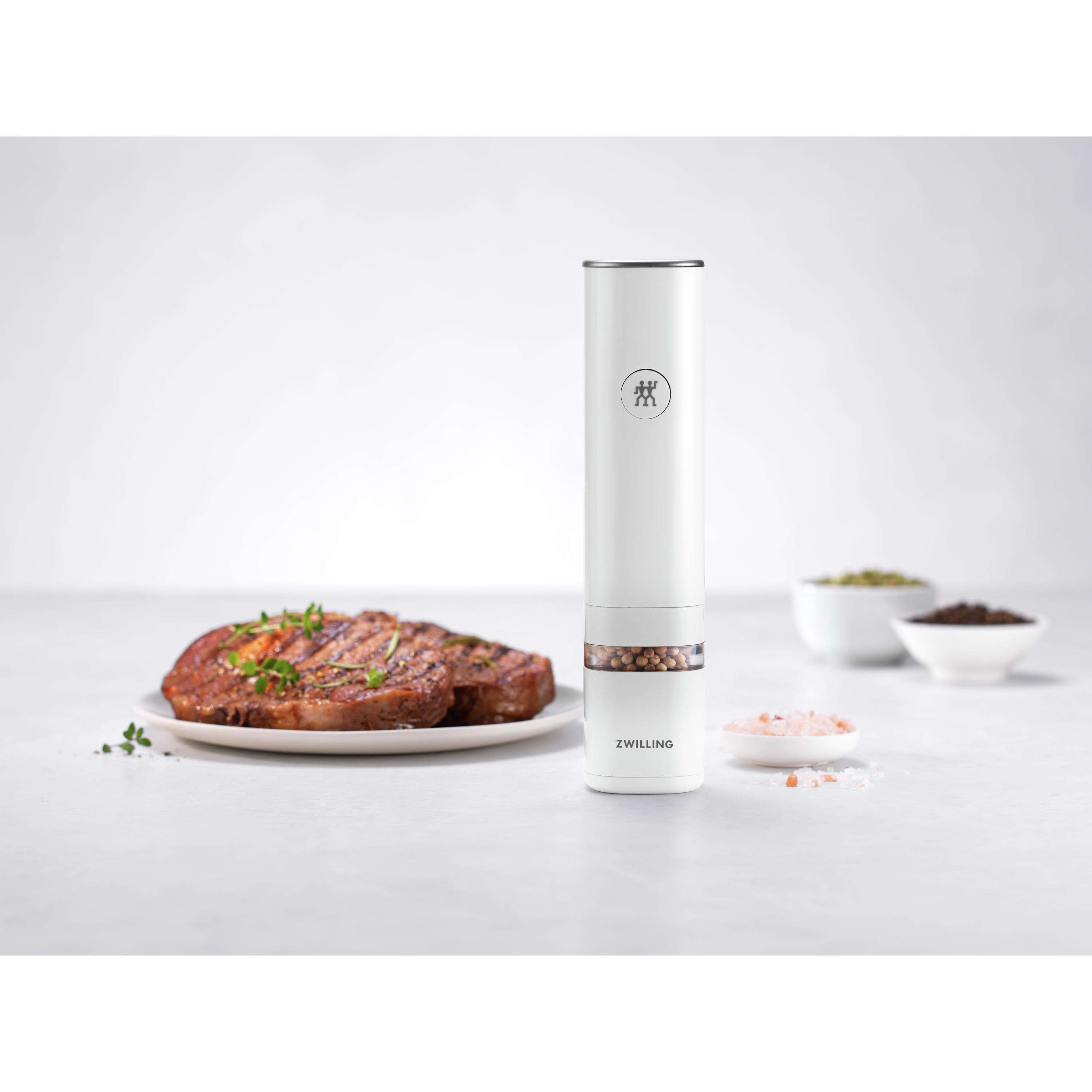 ZWILLING Enfinigy Electric Salt/Pepper Mill, white