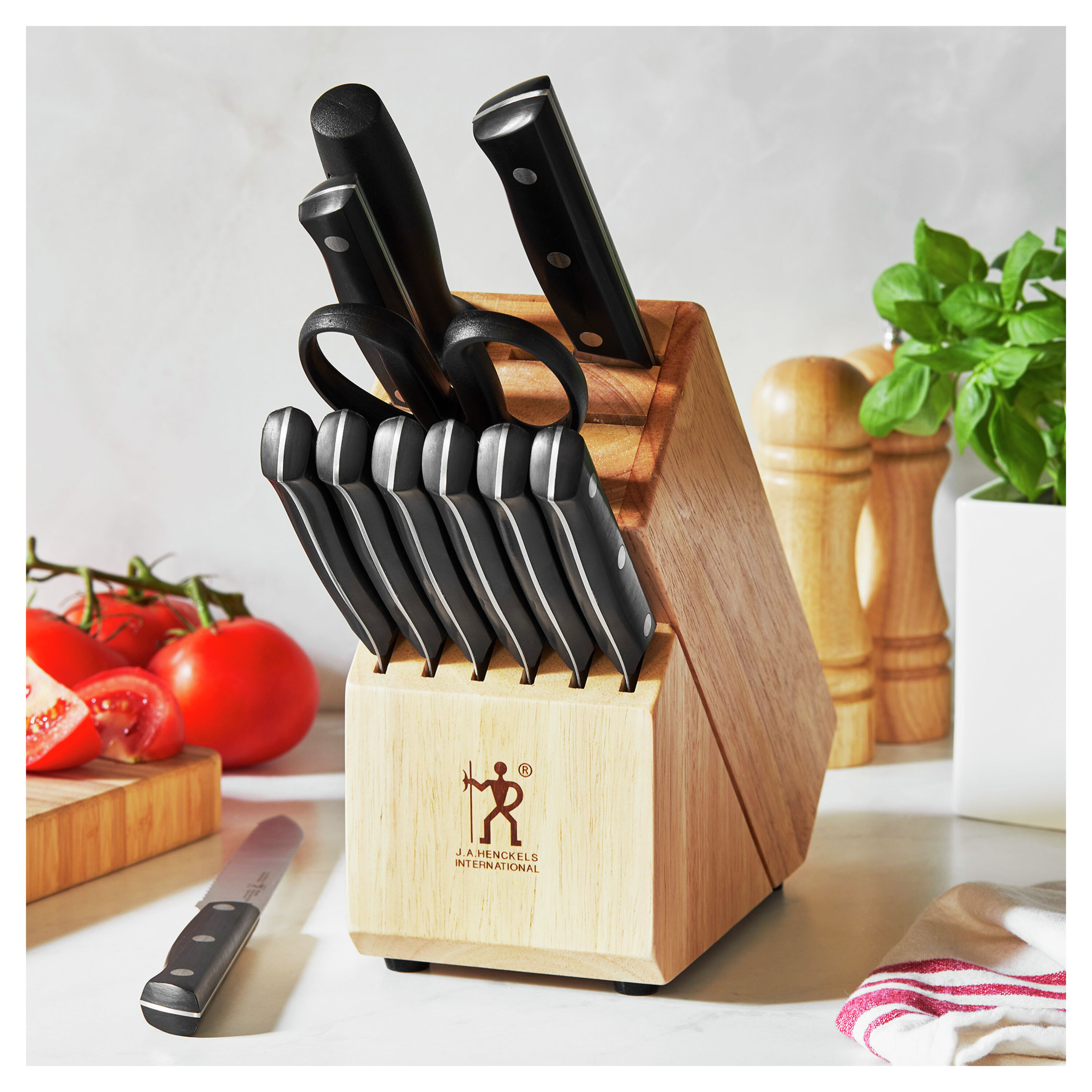 Fish Hunter 5 Piece Stainless Steel Knife Block Set YL8B0829BP17B