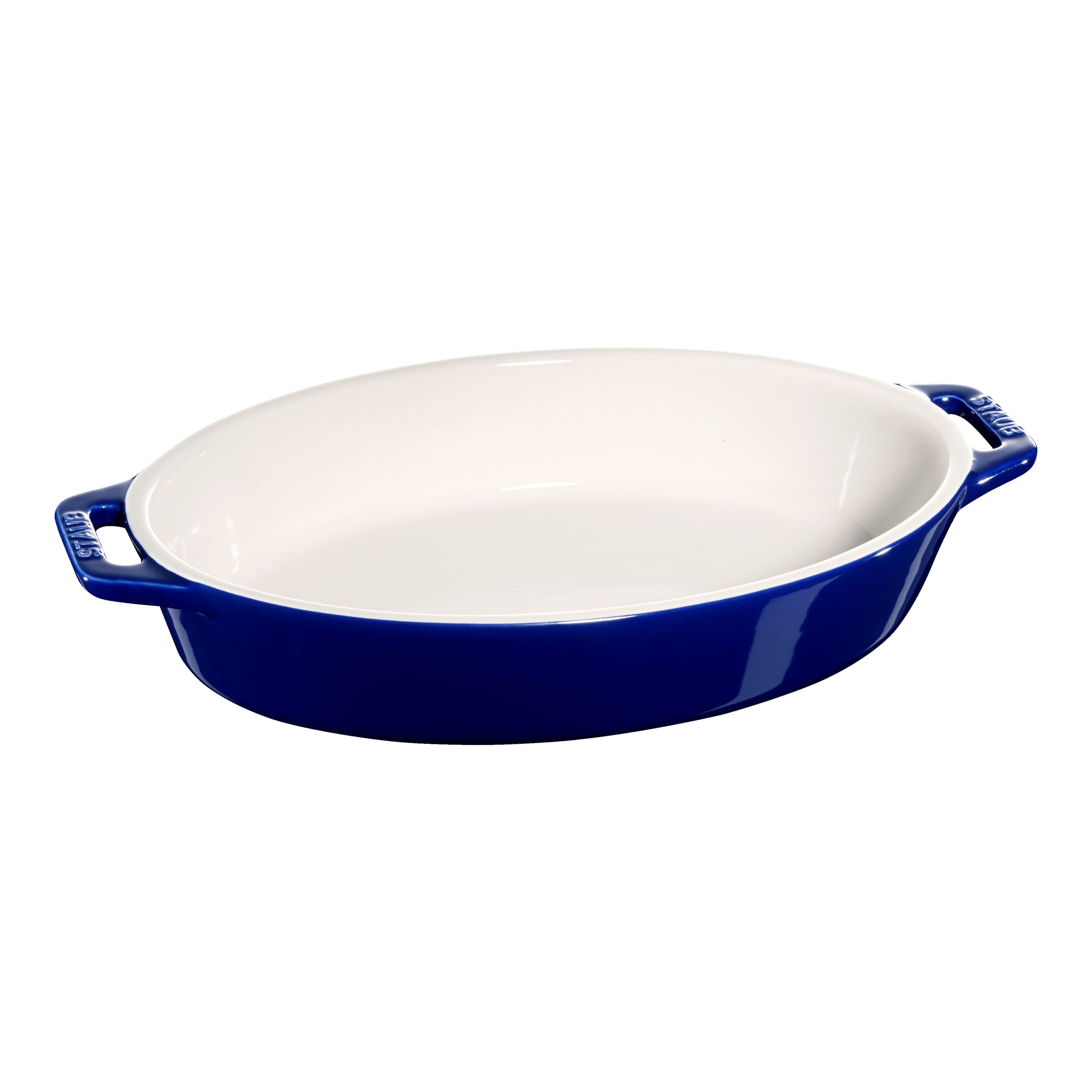 Staub 11 Ceramic Oval Baking Dish - Dark Blue